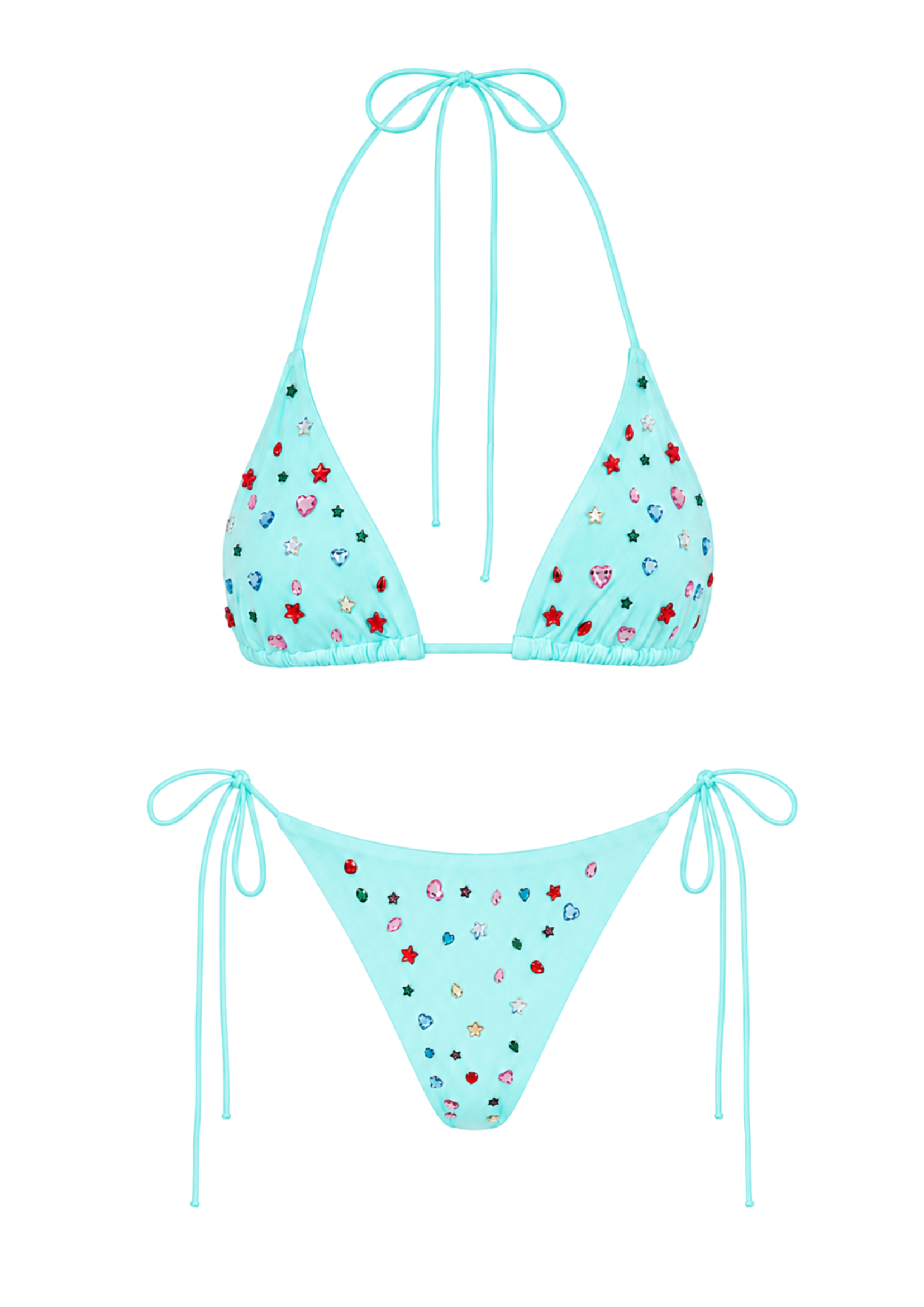 THE RALU BIKINI IN AQUA
