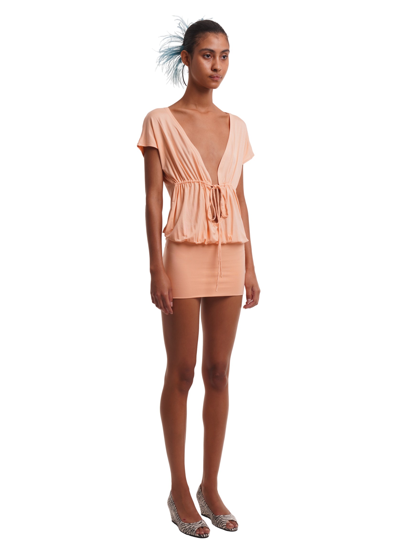LILI DRESS IN APRICOT