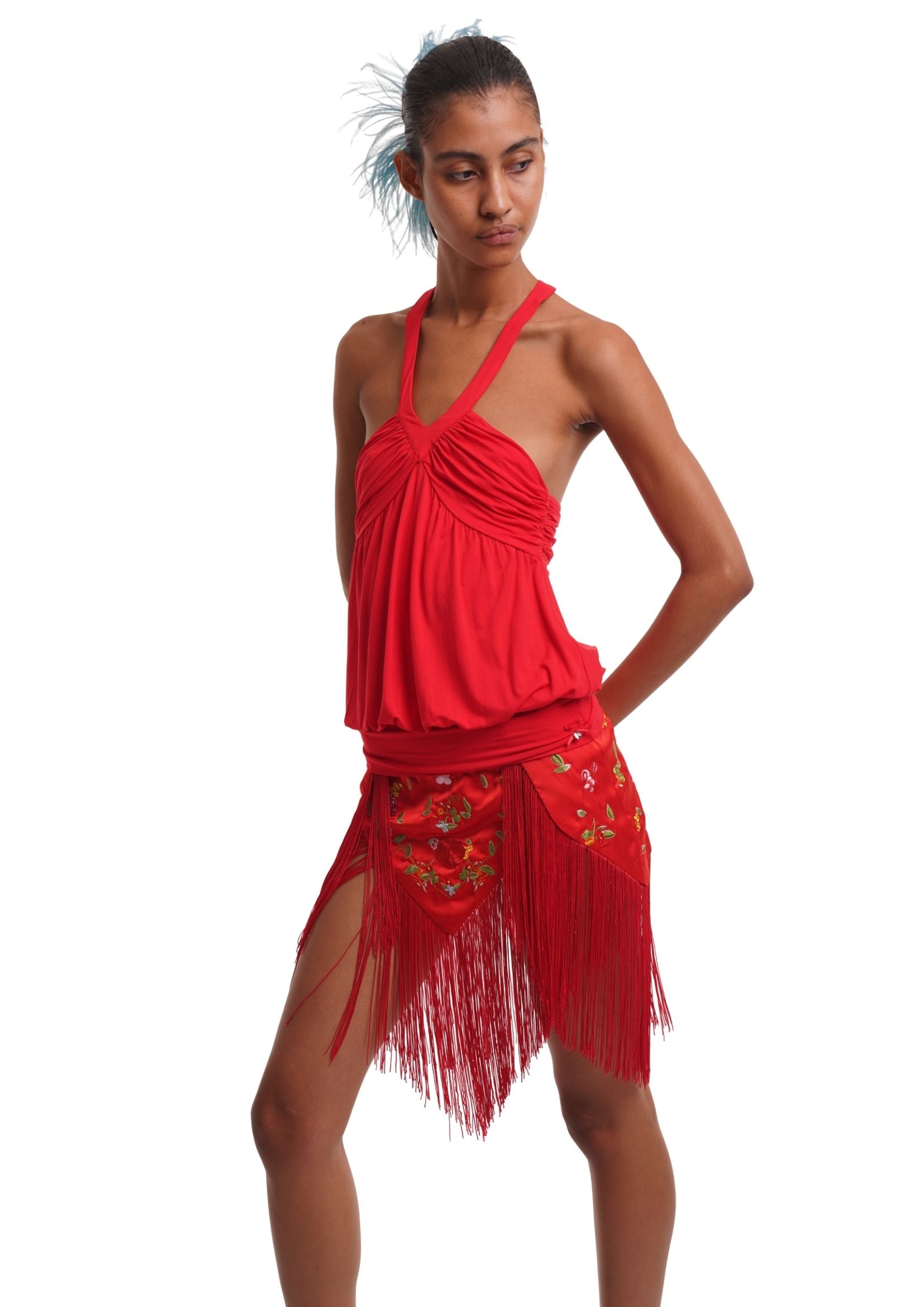 TESS TOP IN RED