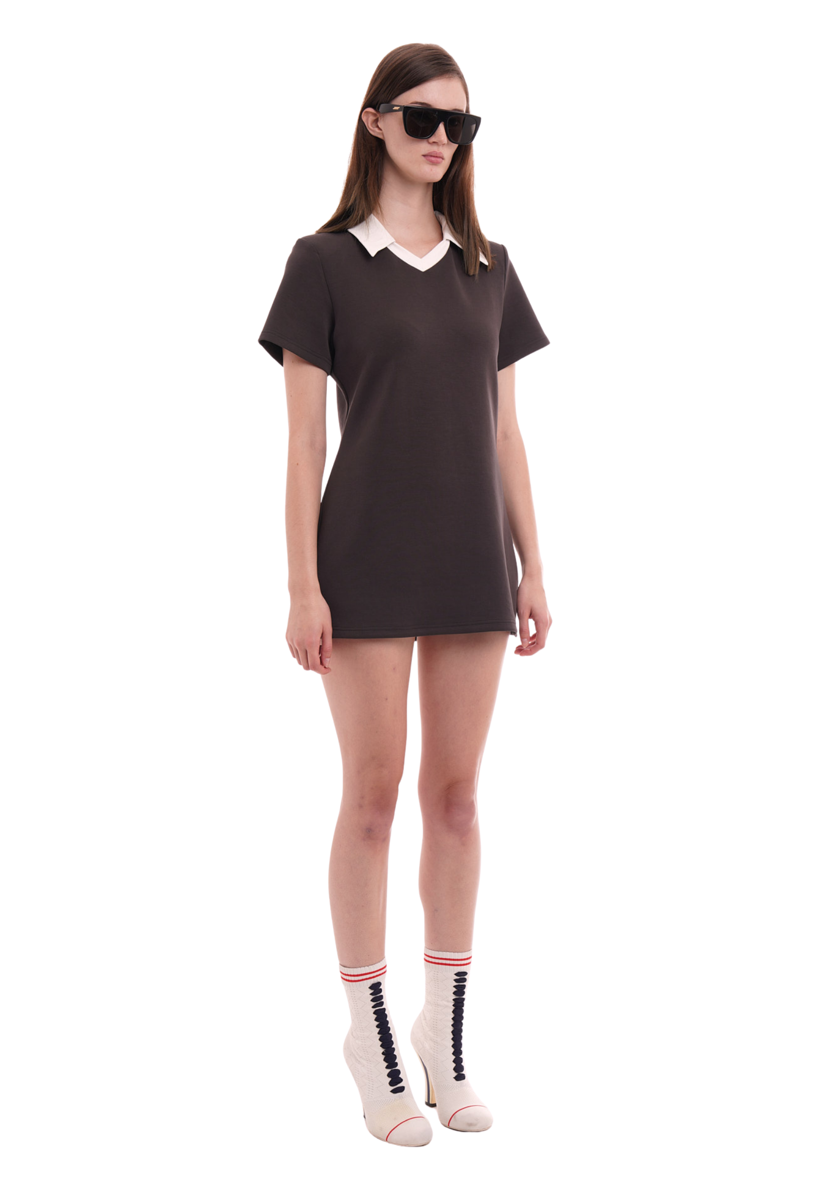 THE RUGBY DRESS IN WASHED BLACK