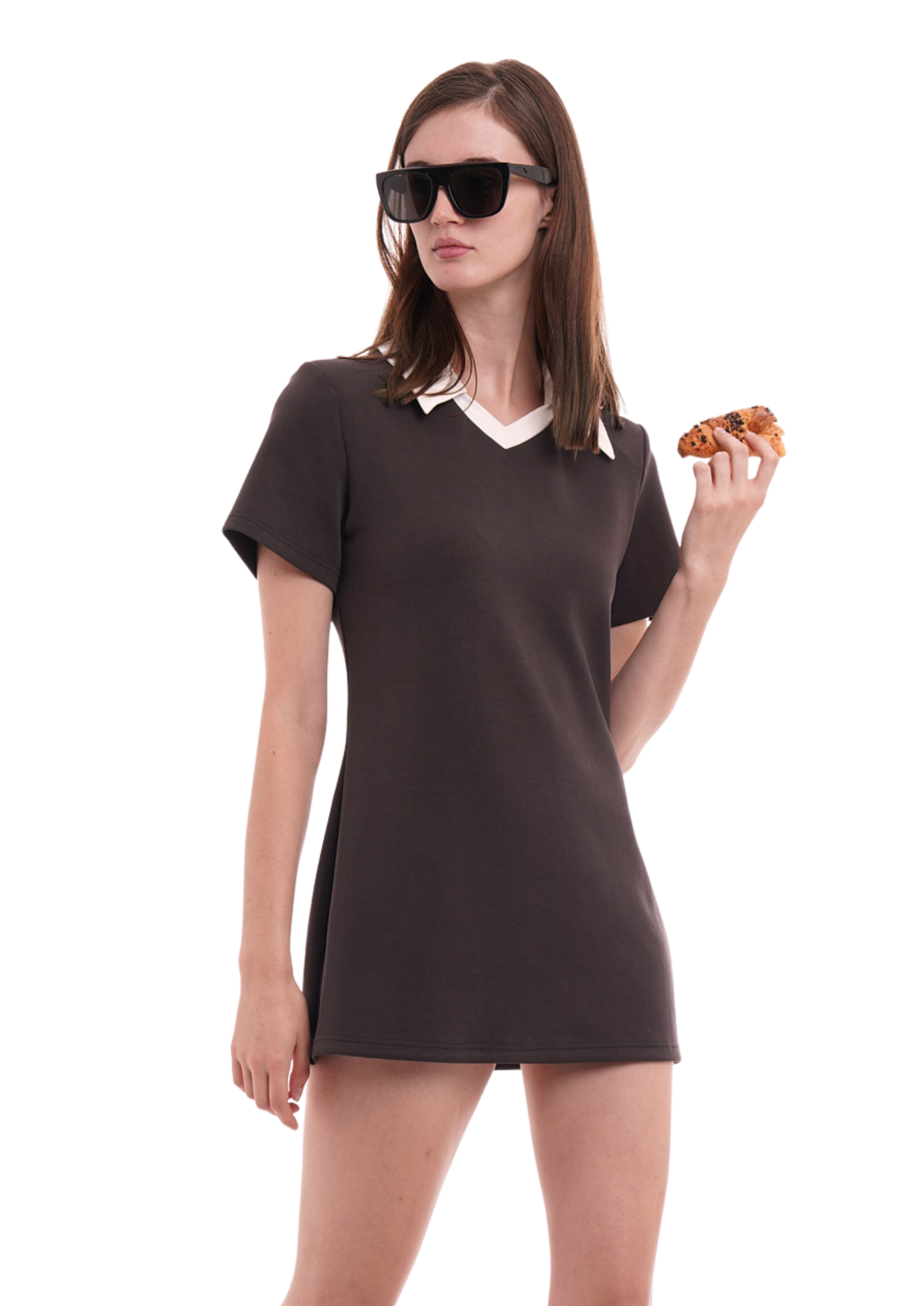 THE RUGBY DRESS IN WASHED BLACK