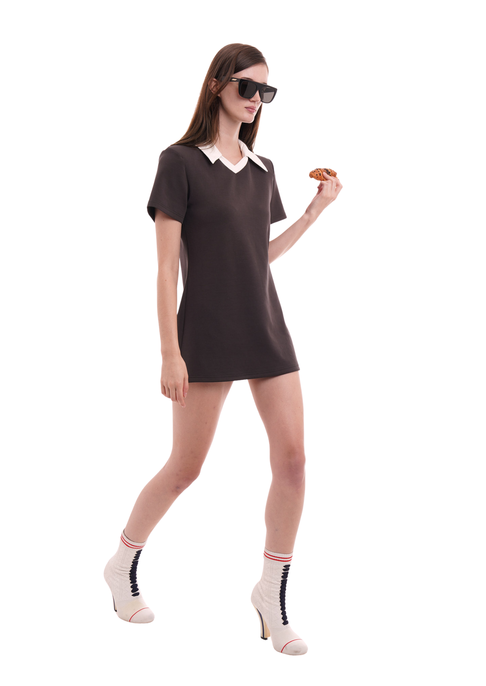 THE RUGBY DRESS IN WASHED BLACK