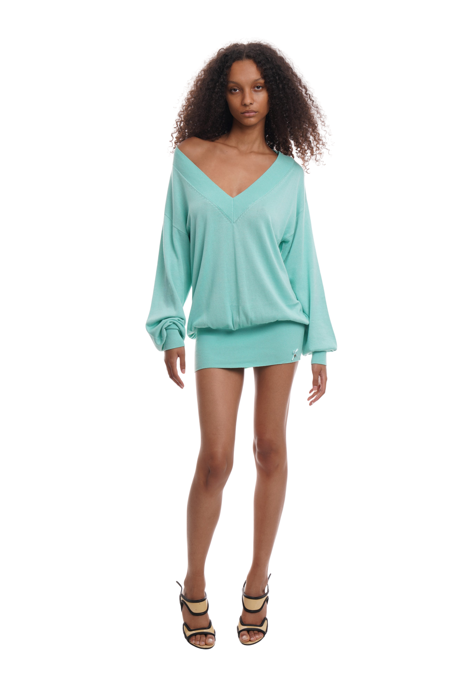 DEEP JUMPER IN AQUA MARINE