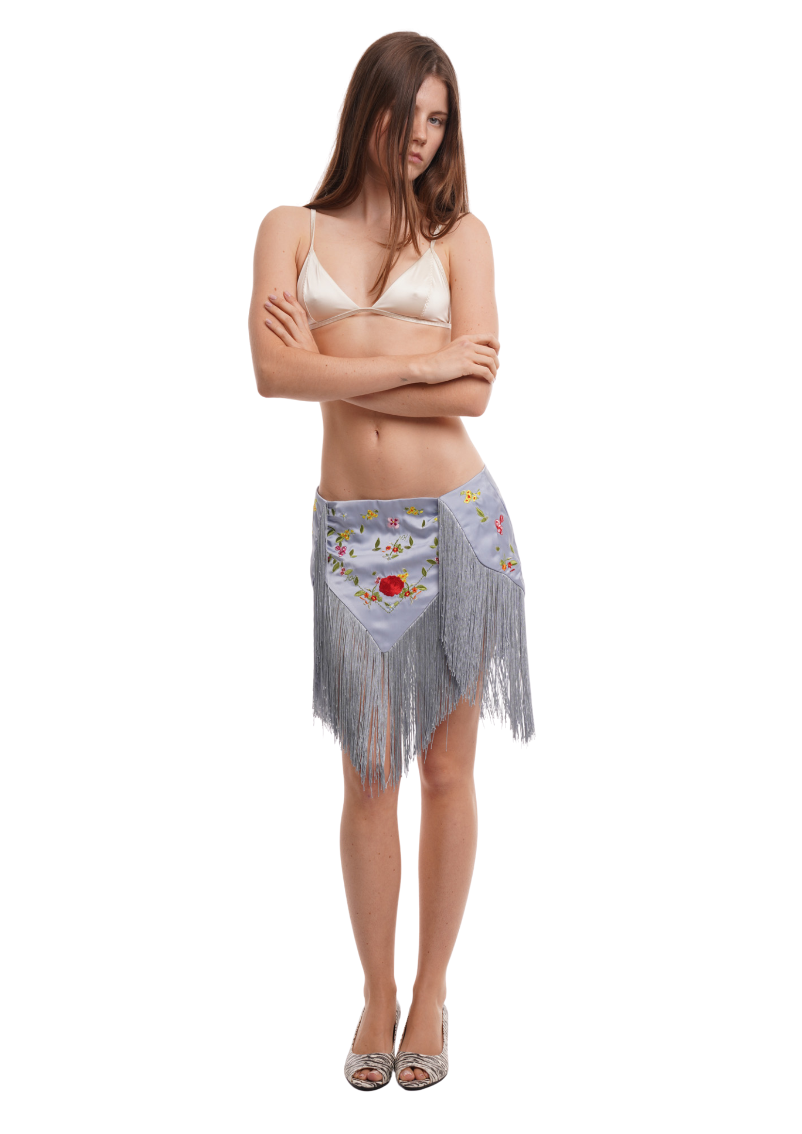 LARA SKIRT IN POWDER BLUE