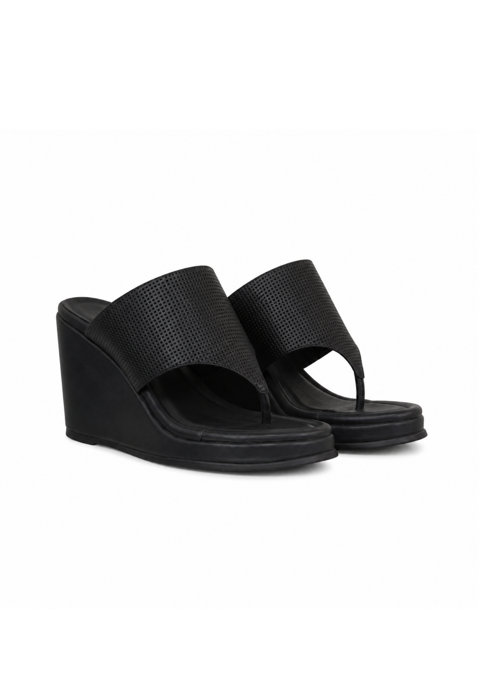SPRING WEDGE IN BLACK