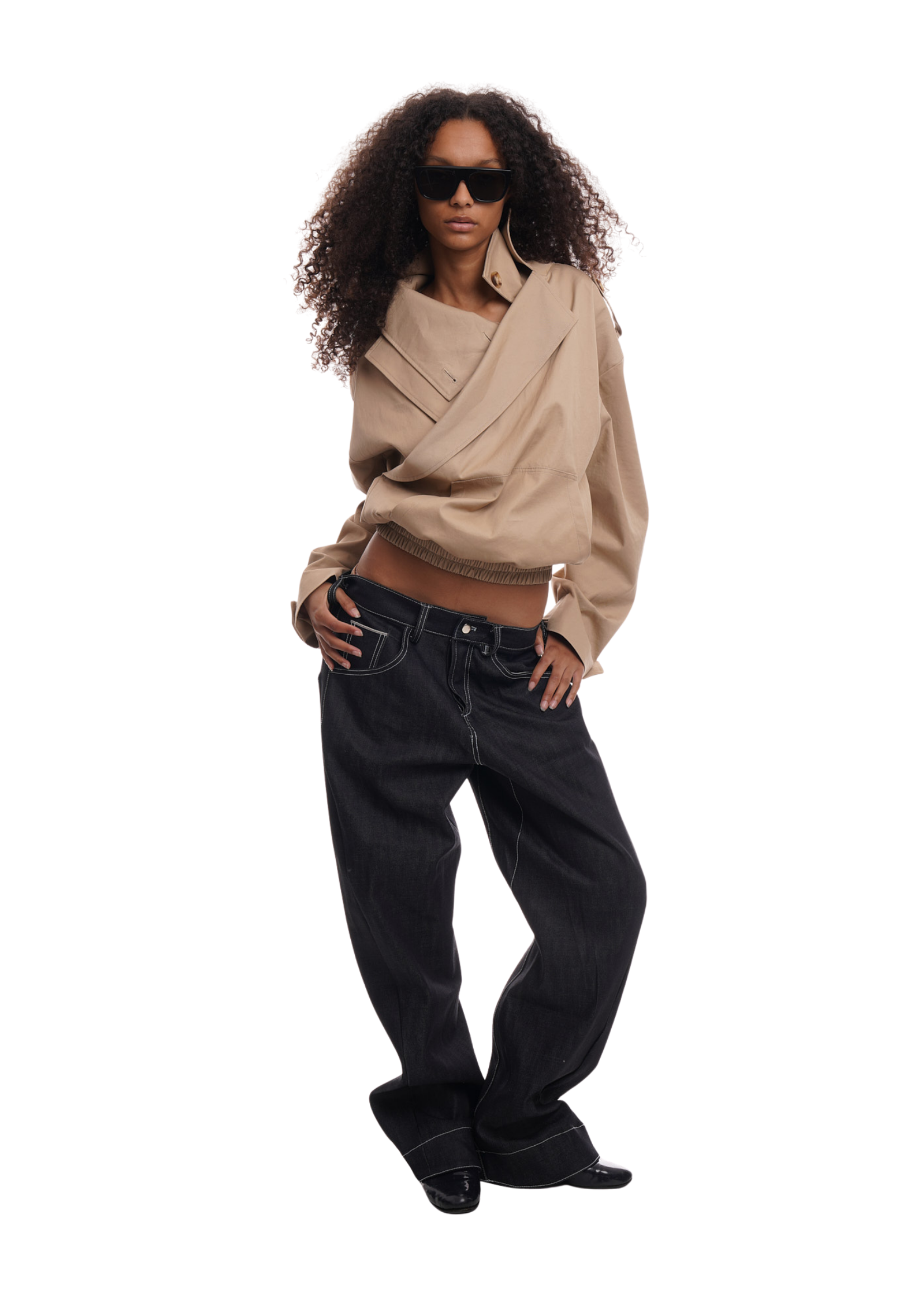 CONVEX LOW WAIST JEANS IN INDIGO