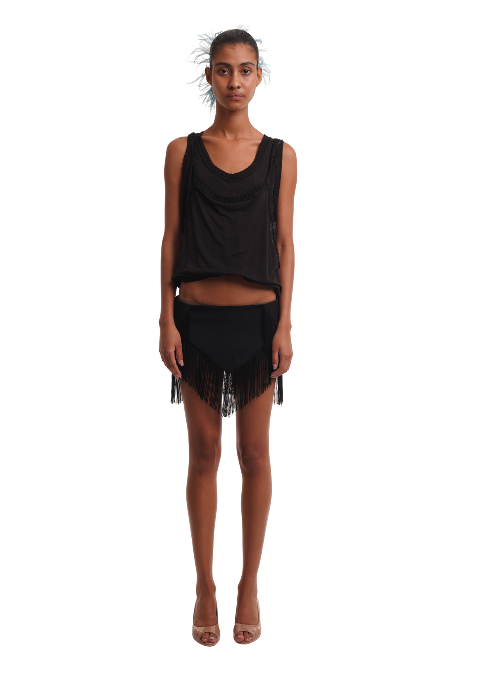THE MARLENA TOP IN BLACK