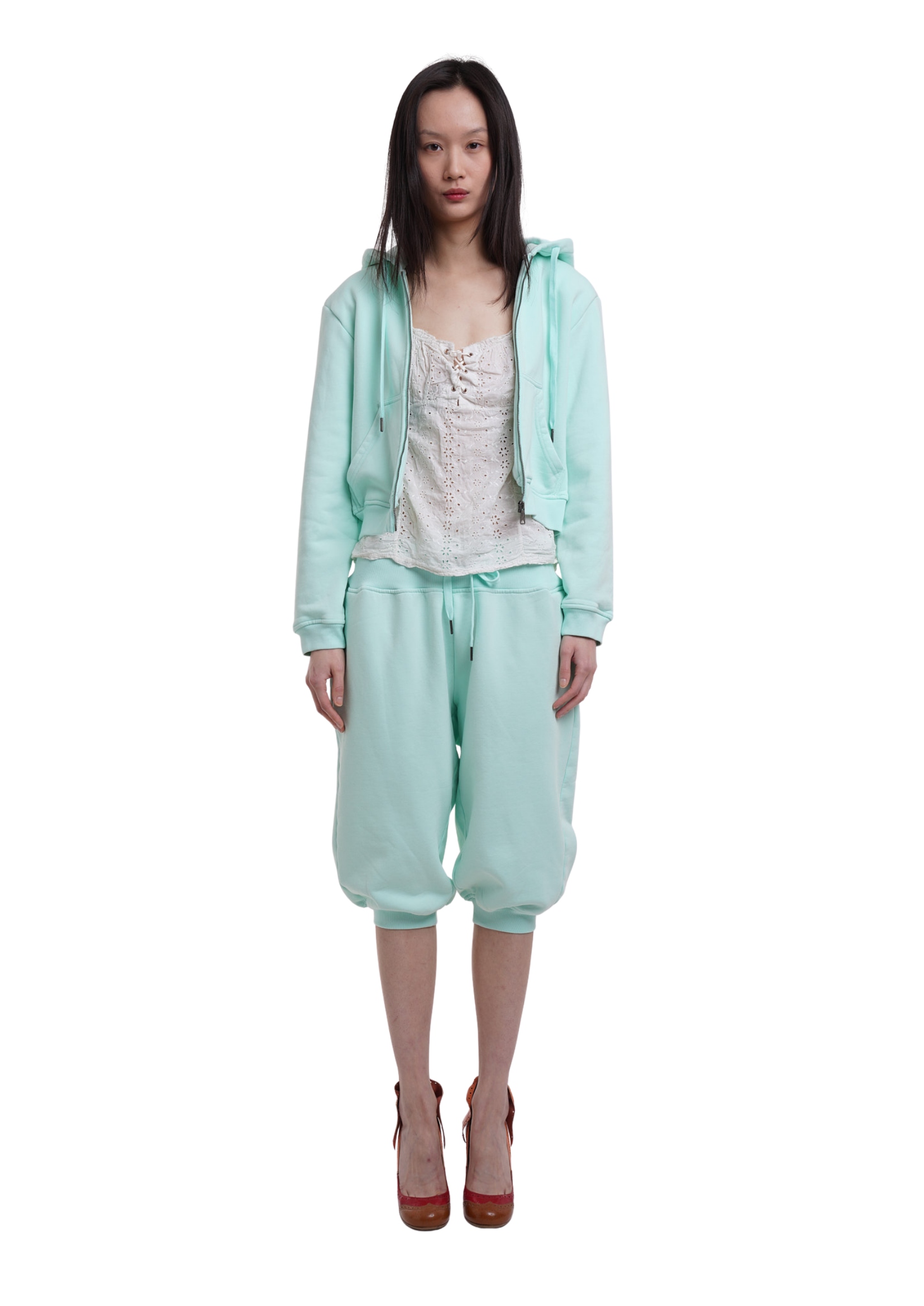 SWEATS SET HOODIE IN ICE