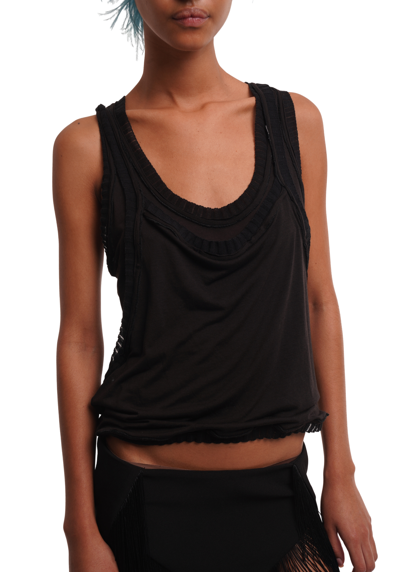 THE MARLENA TOP IN BLACK
