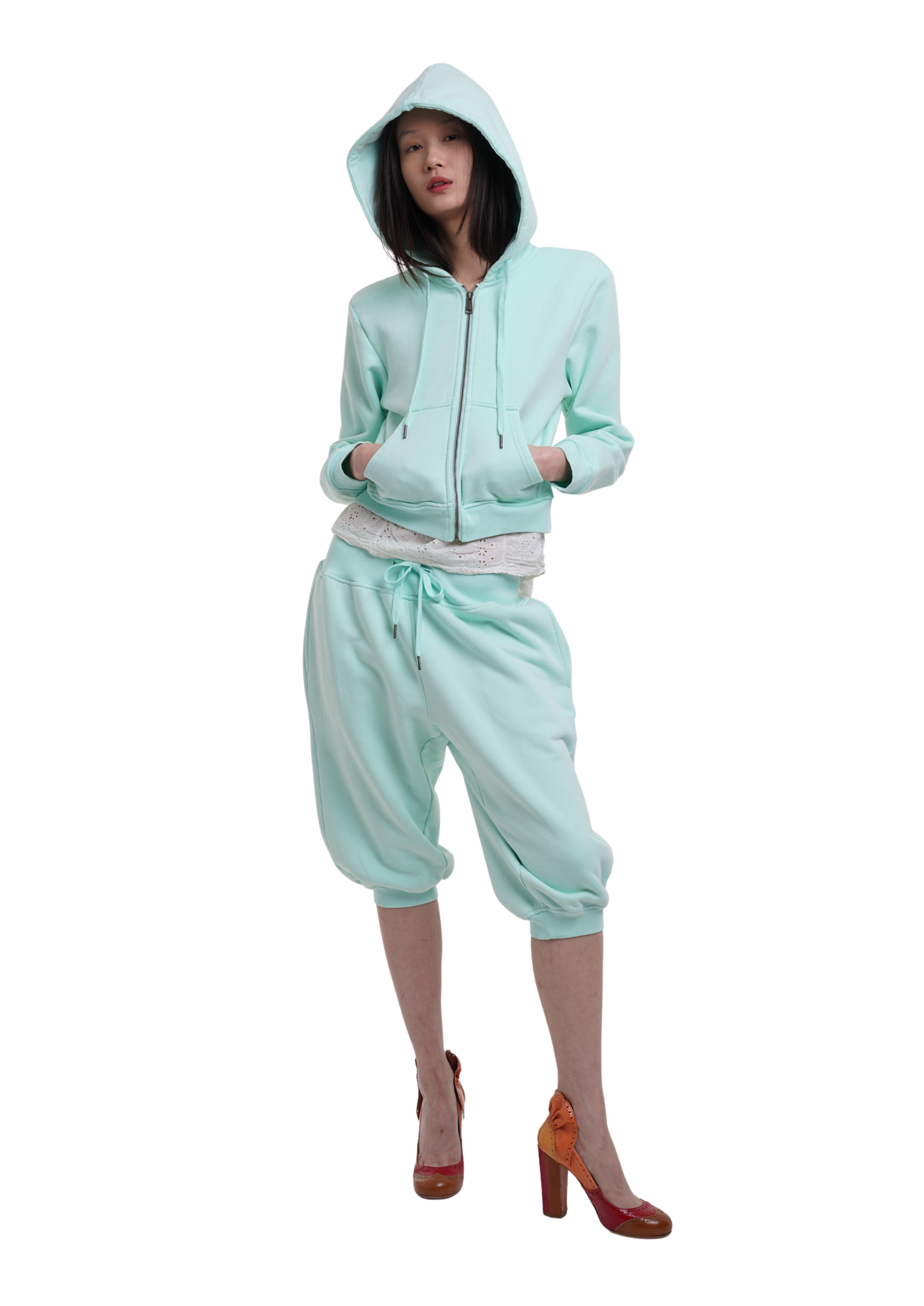 SWEATS SET CAPRIS IN ICE