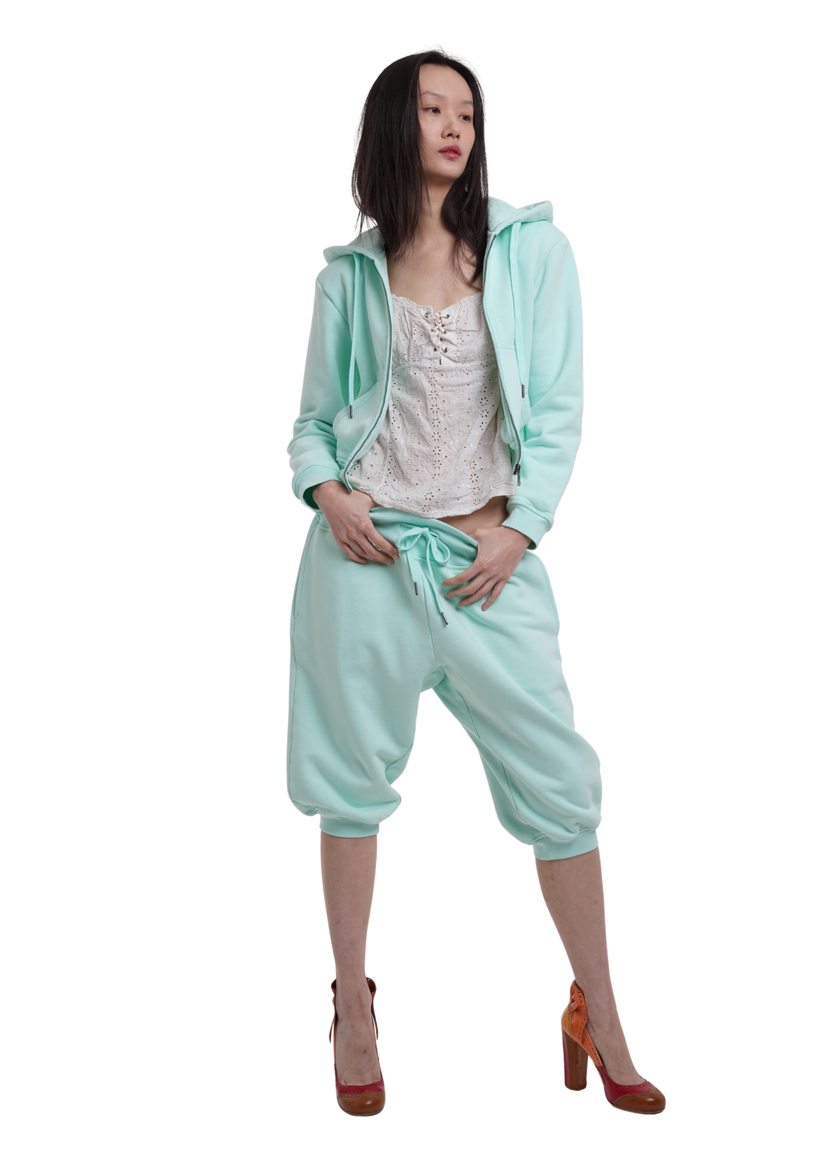 SWEATS SET CAPRIS IN ICE