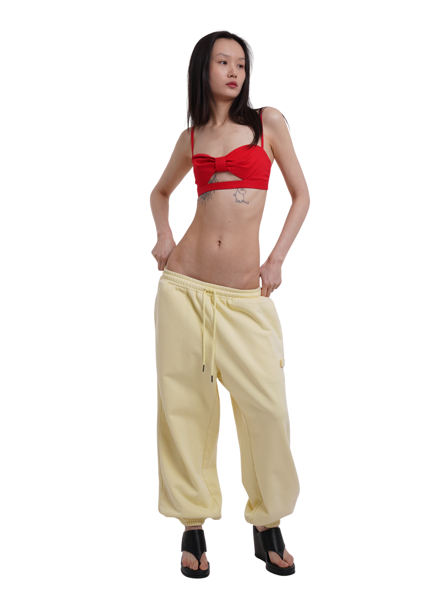 COVER TRACK PANTS IN LEMON