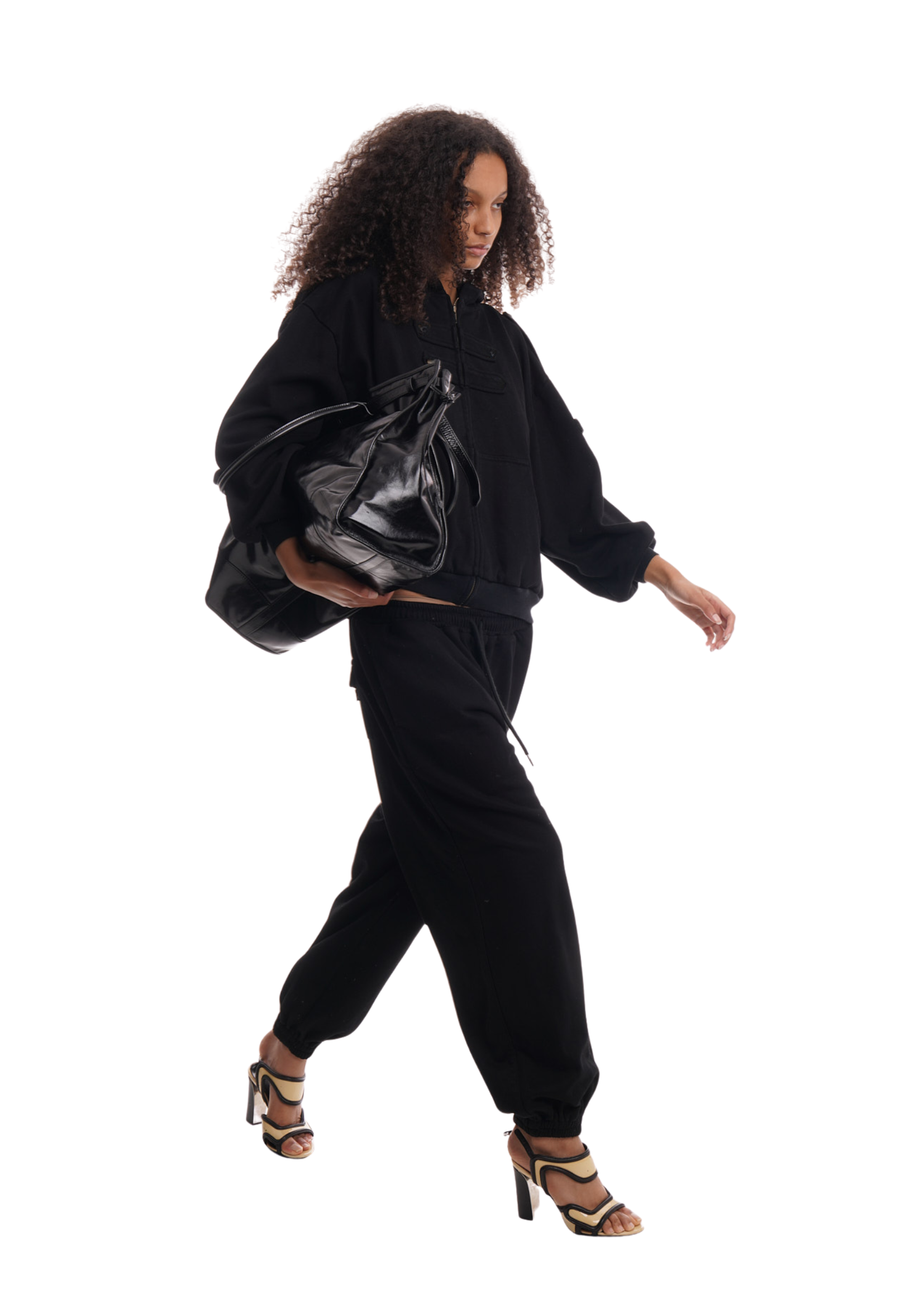 COVER TRACK PANTS WASHED BLACK