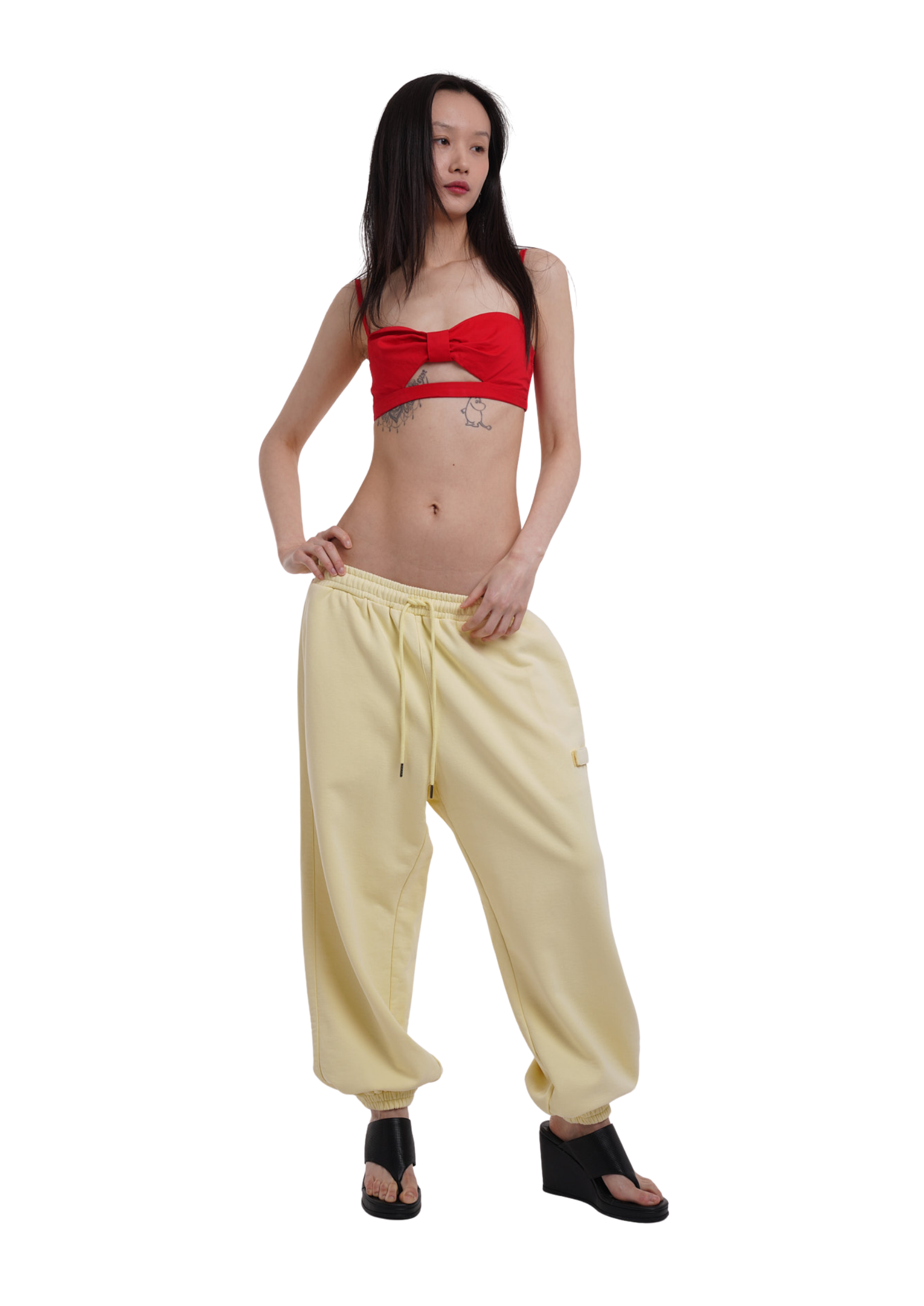 COVER TRACK PANTS IN LEMON