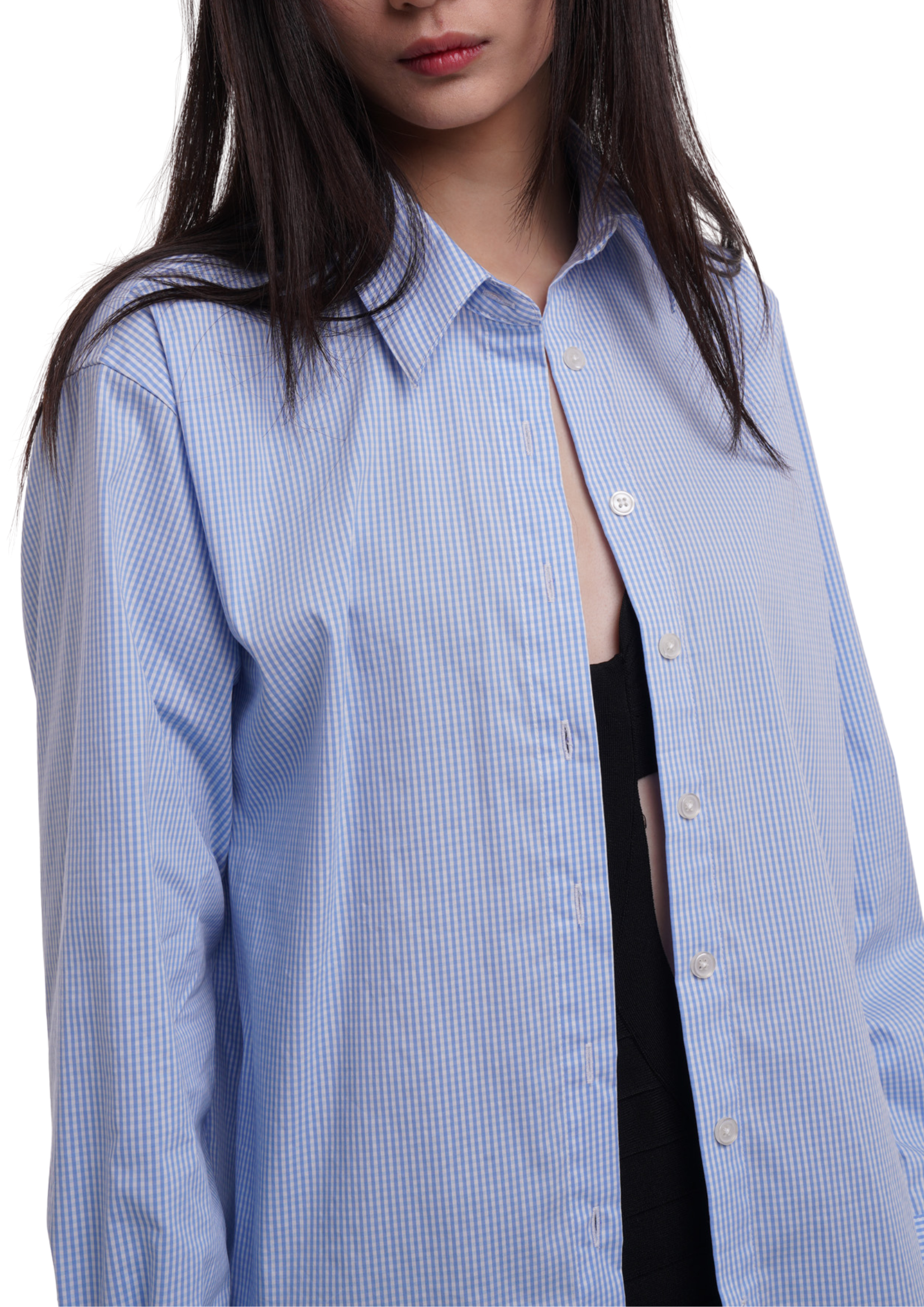 CHECK SHIRT IN LIGHT BLUE