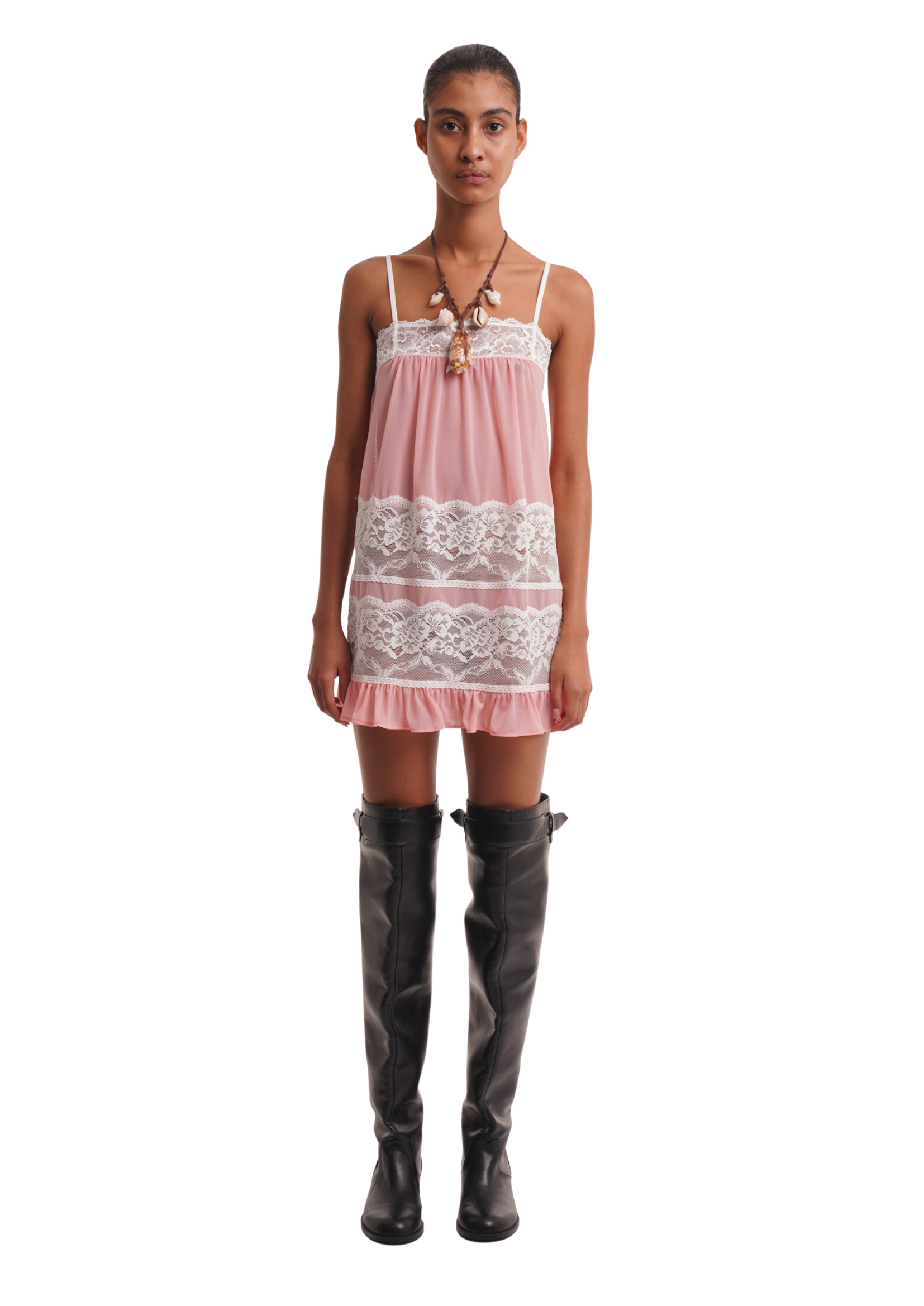 THE ADRI DRESS IN PEACH