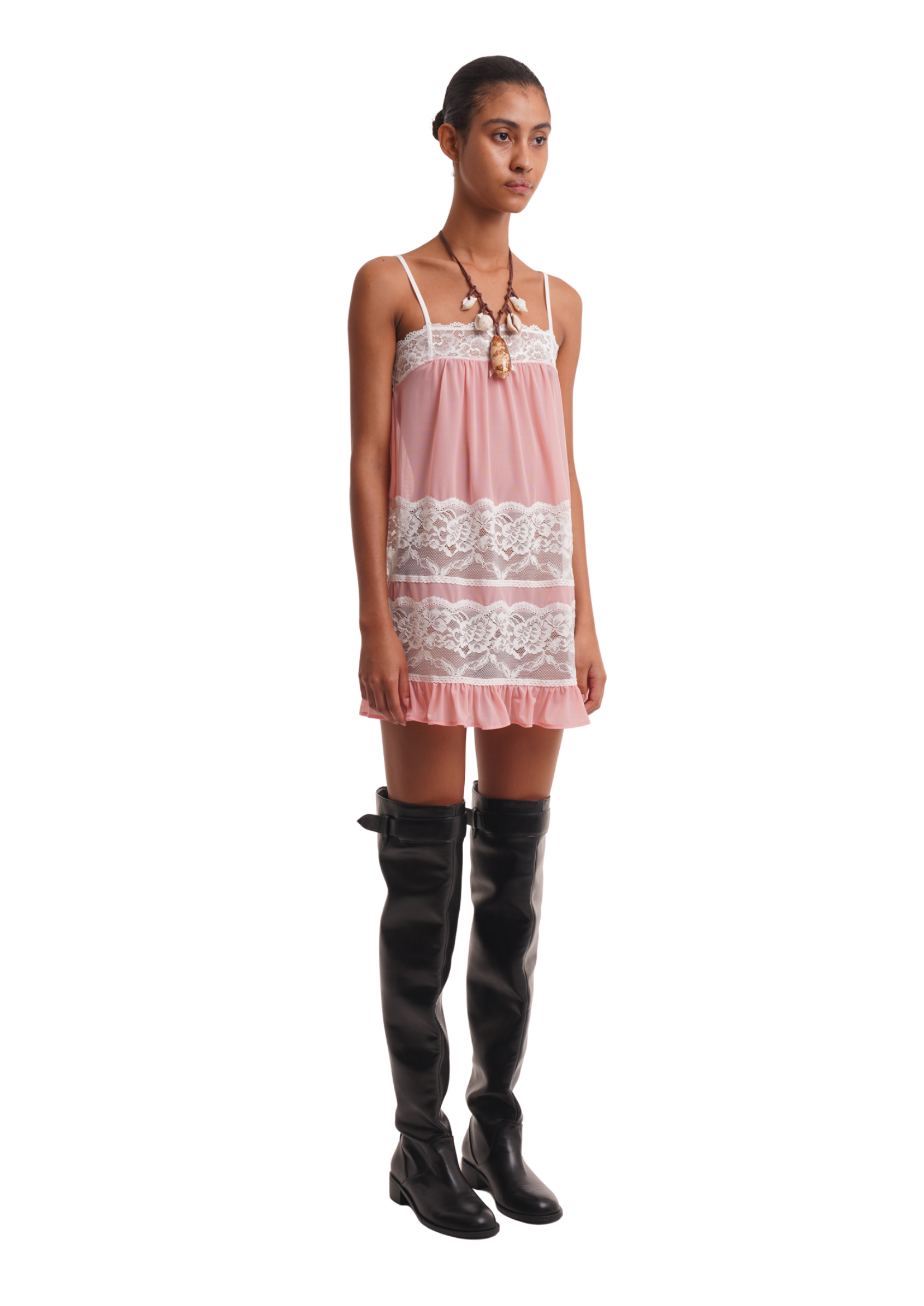 THE ADRI DRESS IN PEACH