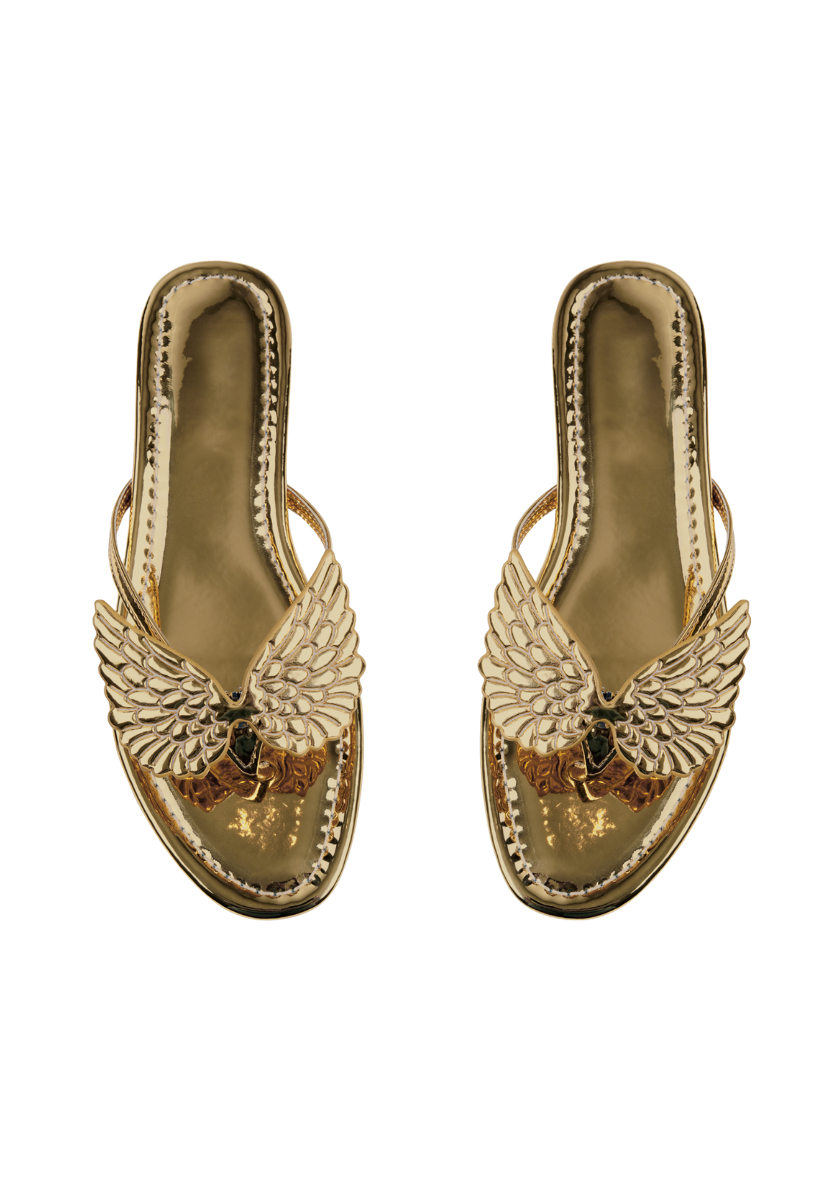 WINGS FLIPFLOP IN GOLD