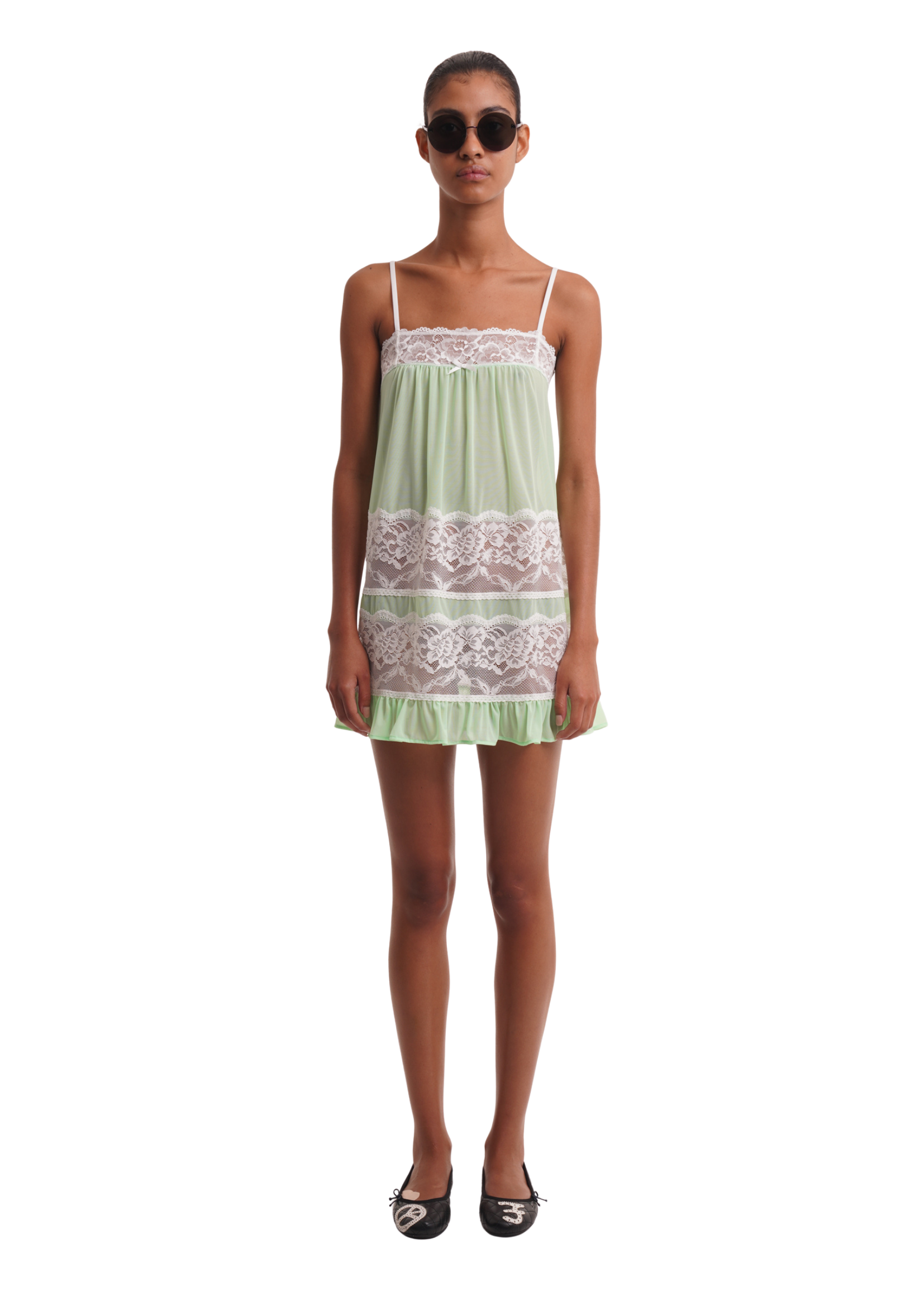THE ADRI DRESS IN POWDER LIME