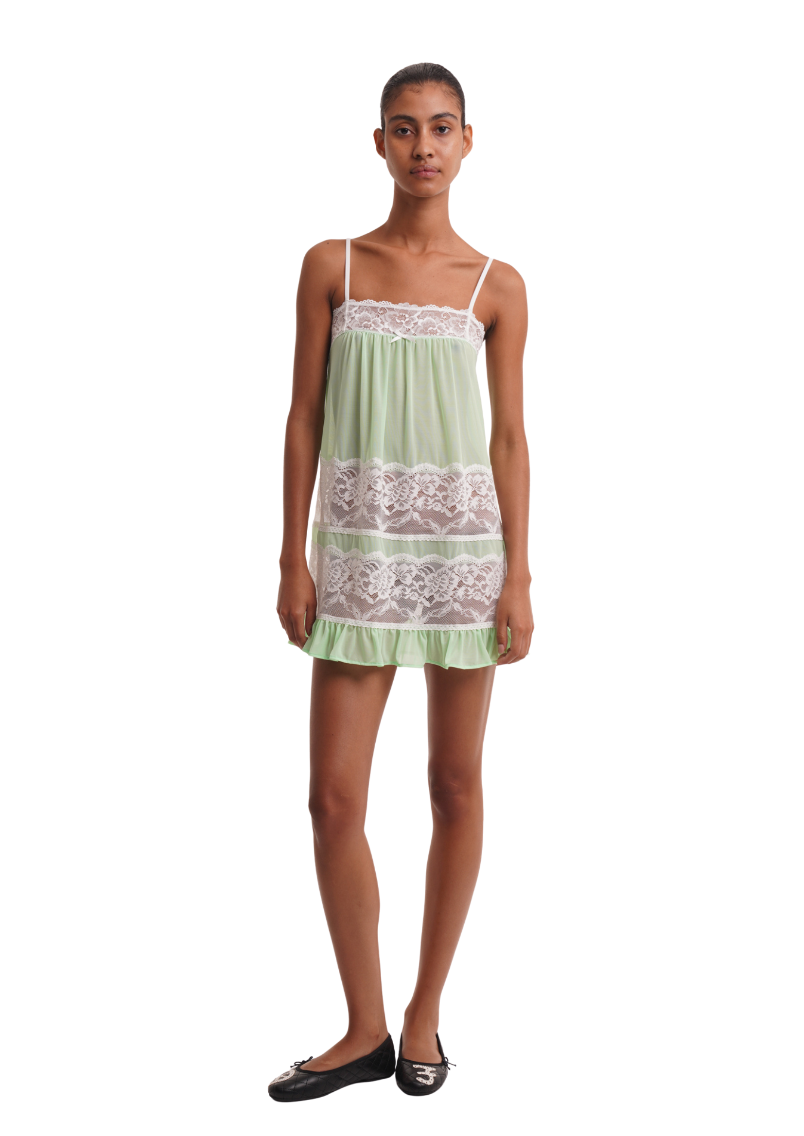 THE ADRI DRESS IN POWDER LIME