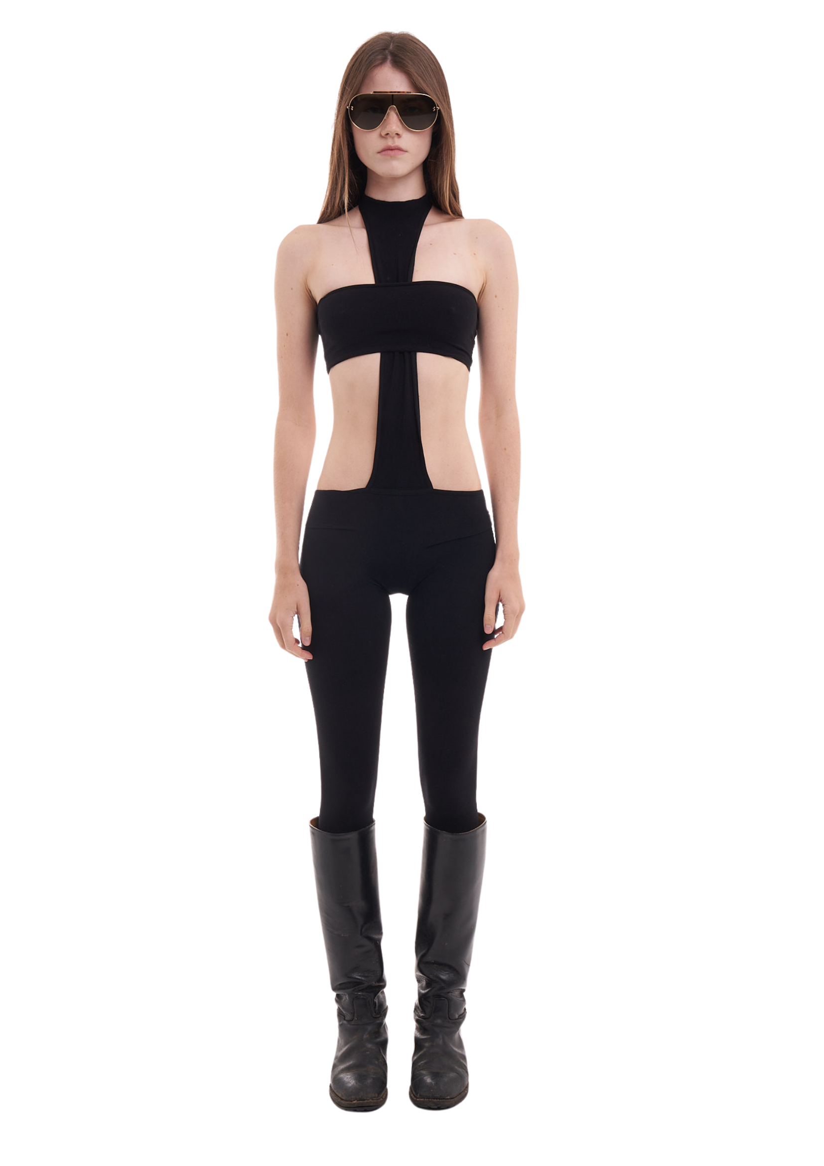 Pink Double-Cross Jumpsuit main image 1