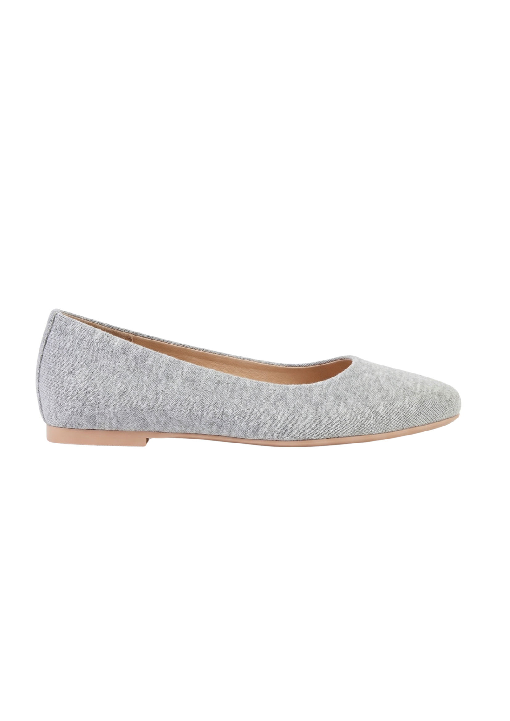 BALLET FLATS IN GREY MARL
