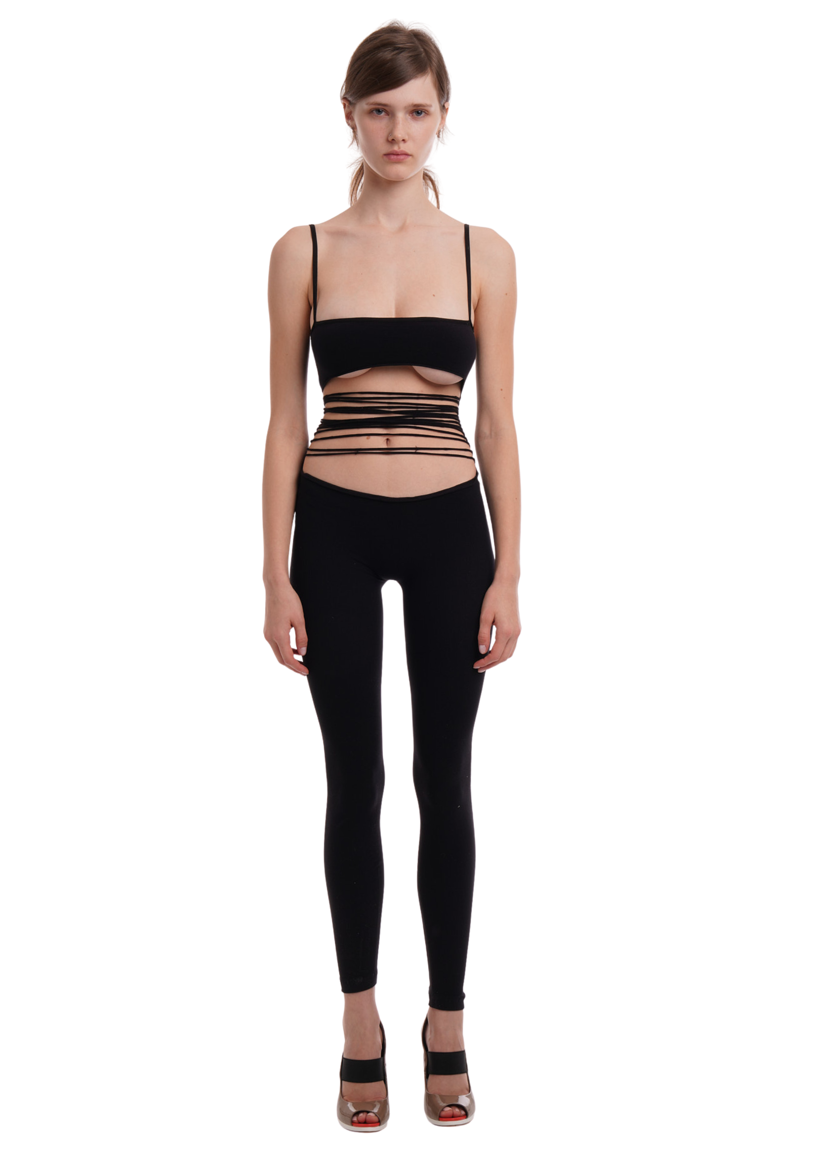 CUT JUMPSUIT IN BLACK