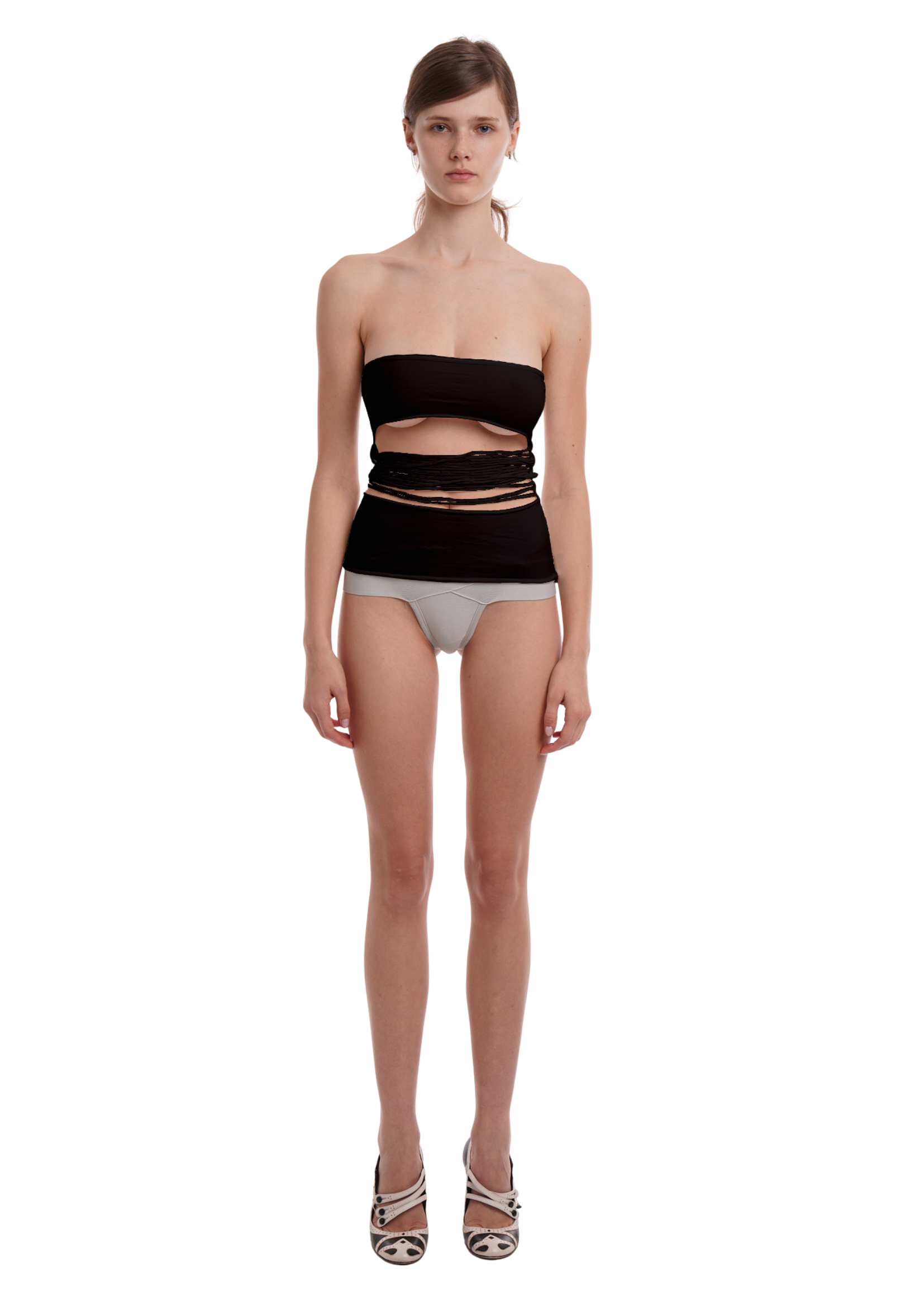 CUT BANDEAU IN BLACK