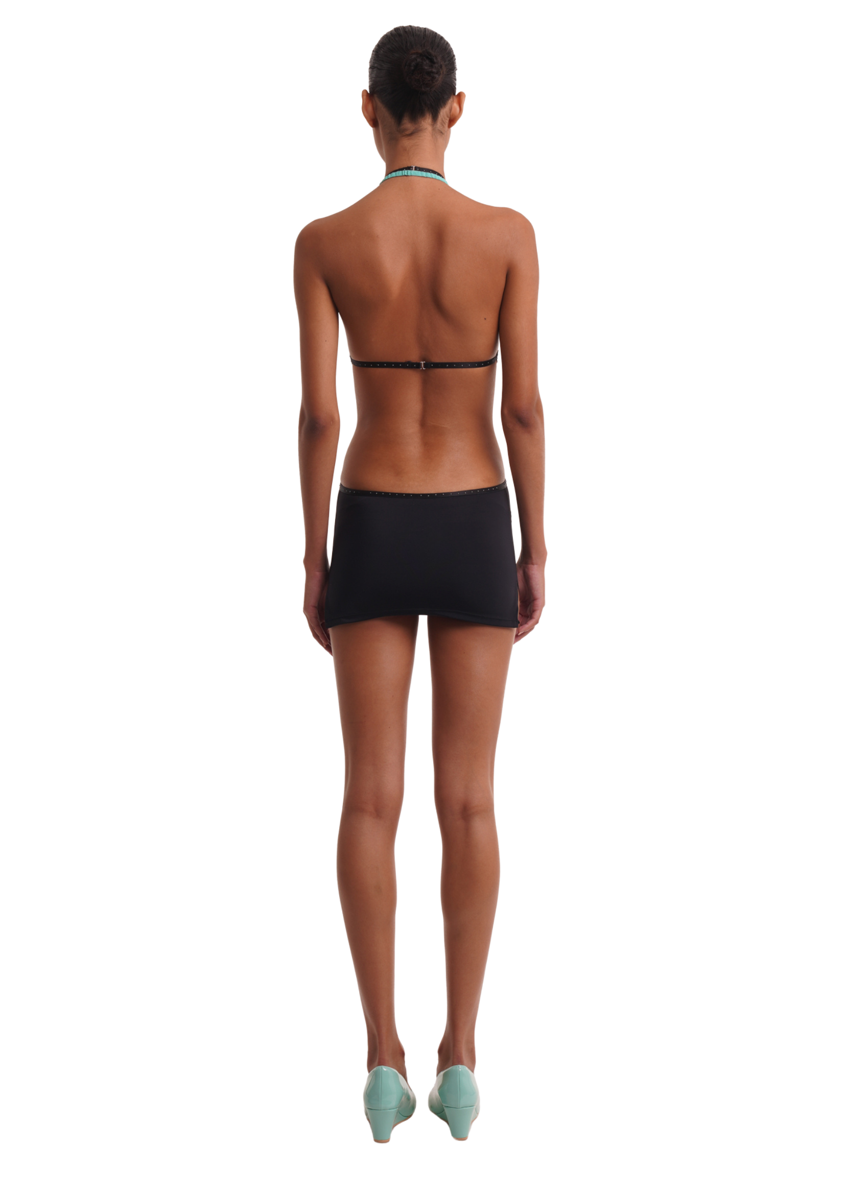 DIAMOND TRIANGLE DRESS IN BLACK