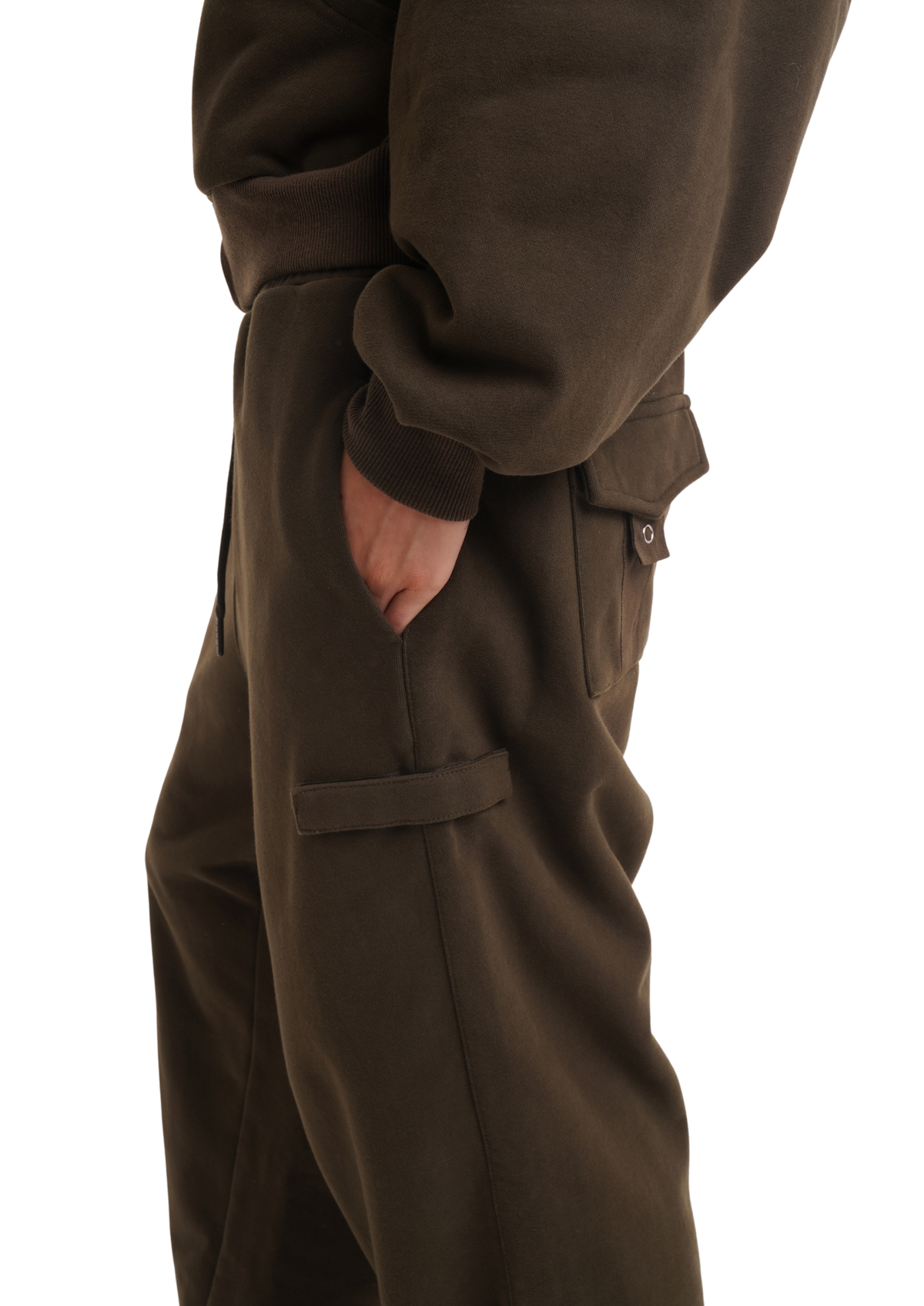 COVER TRACK PANTS IN KHAKI