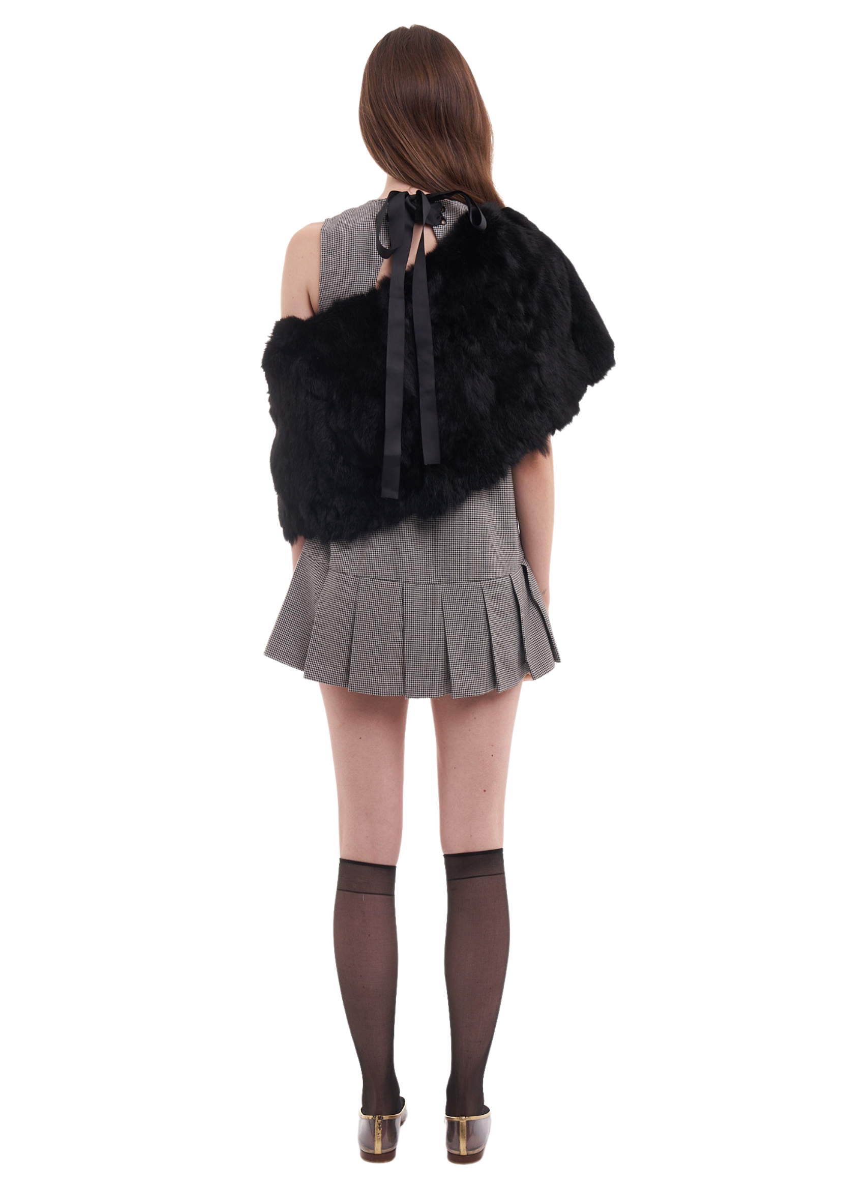 PARIS DRESS IN HOUNDSTOOTH