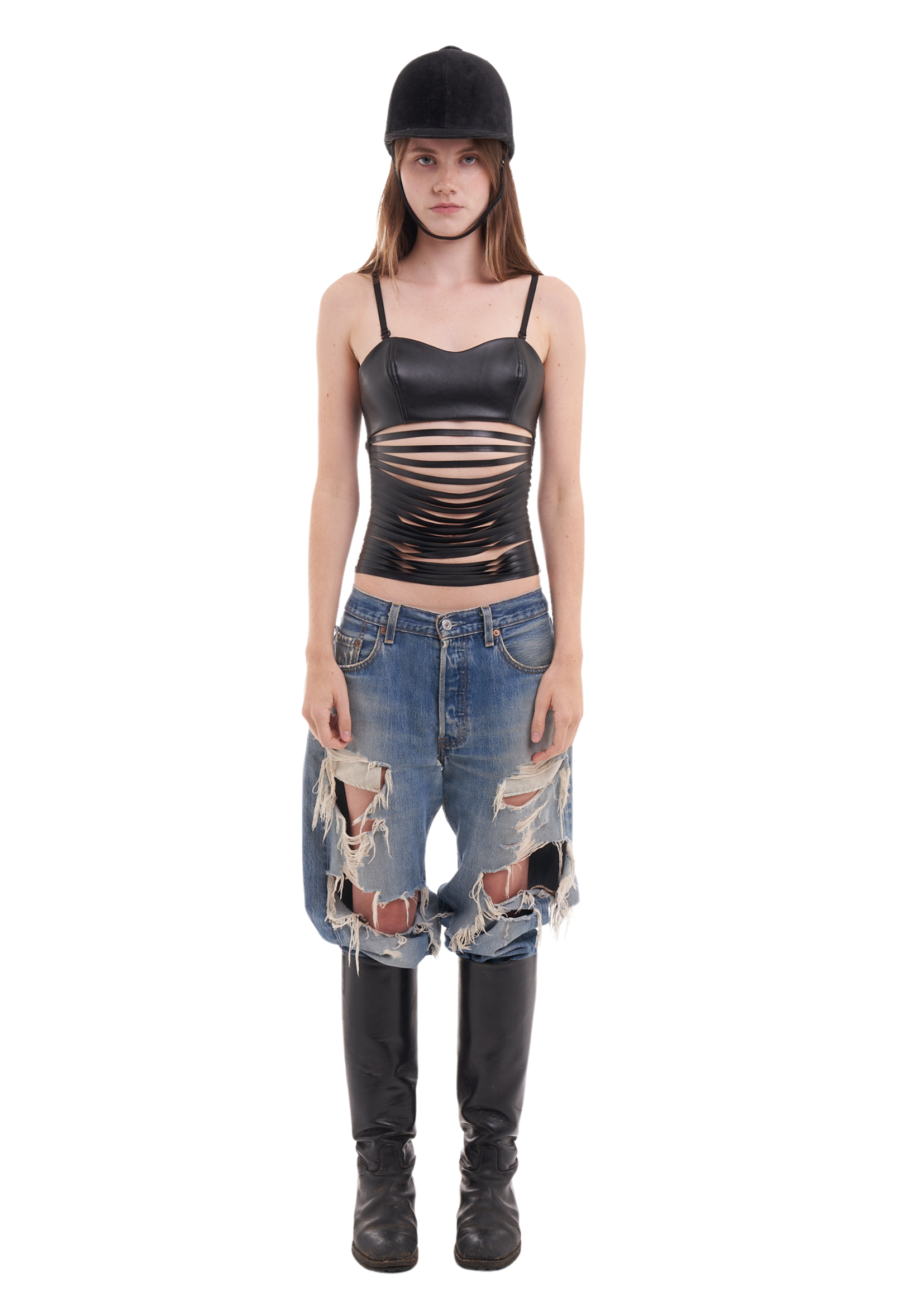 THE LAZER CUT CORSET IN BLACK