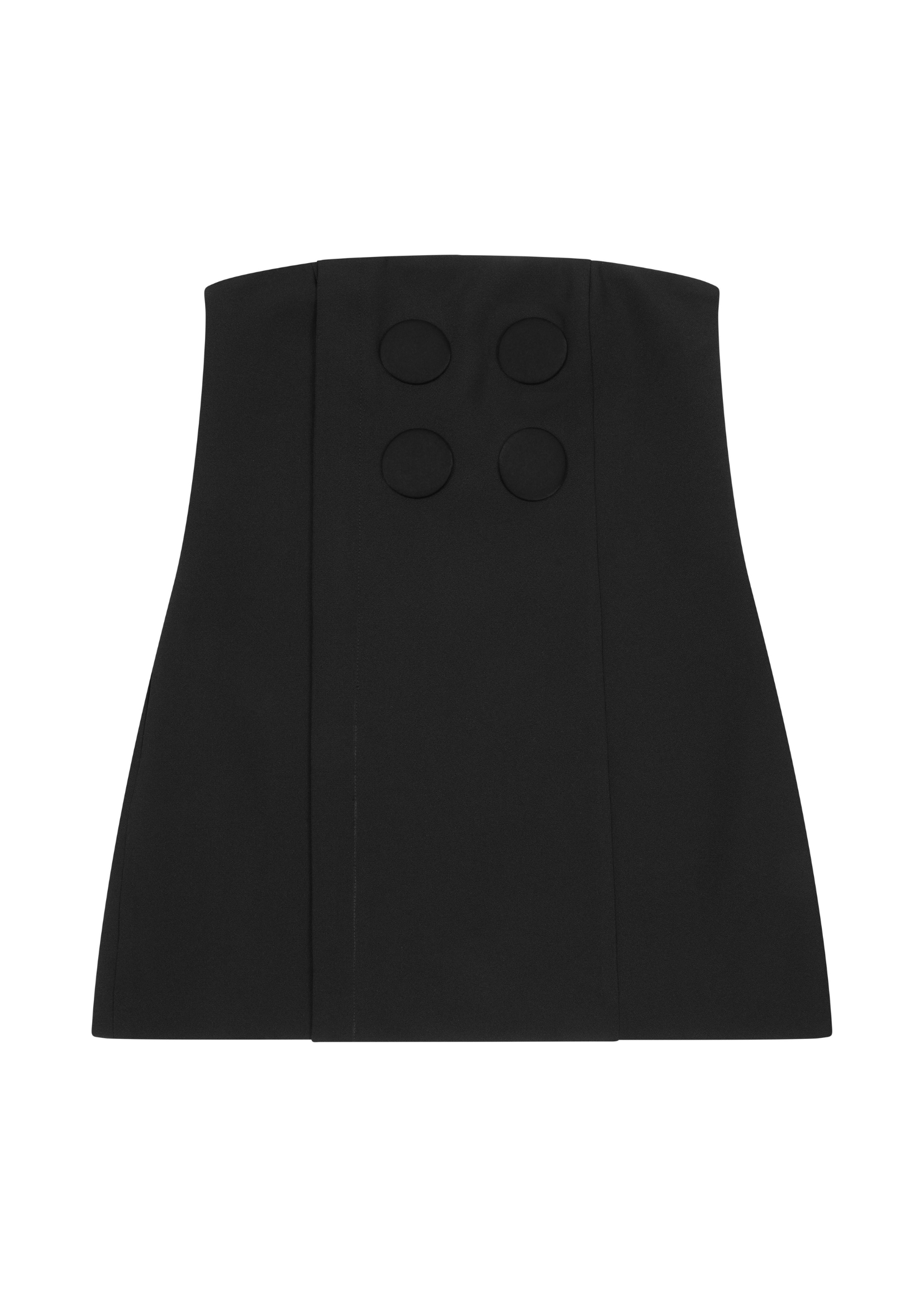 WRAP BUTTON UP DRESS IN BLACK