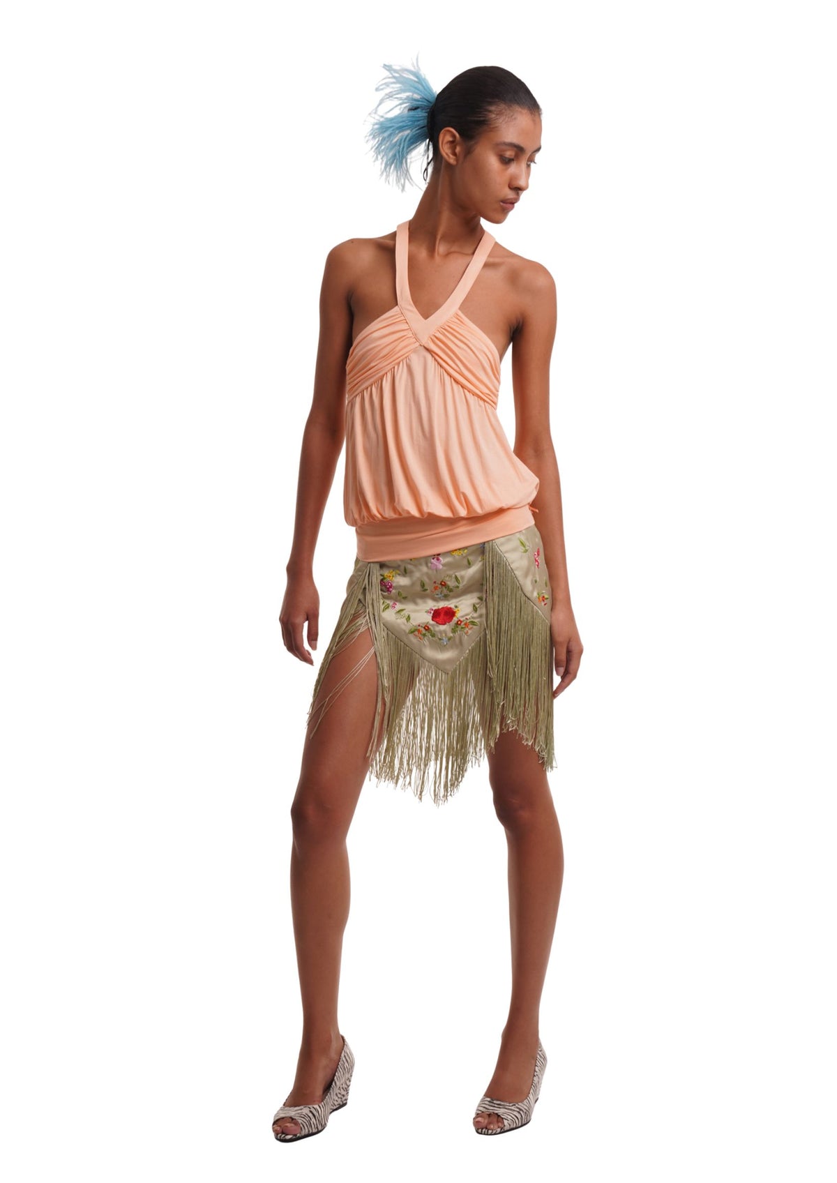 LARA SKIRT IN PISTACHIO