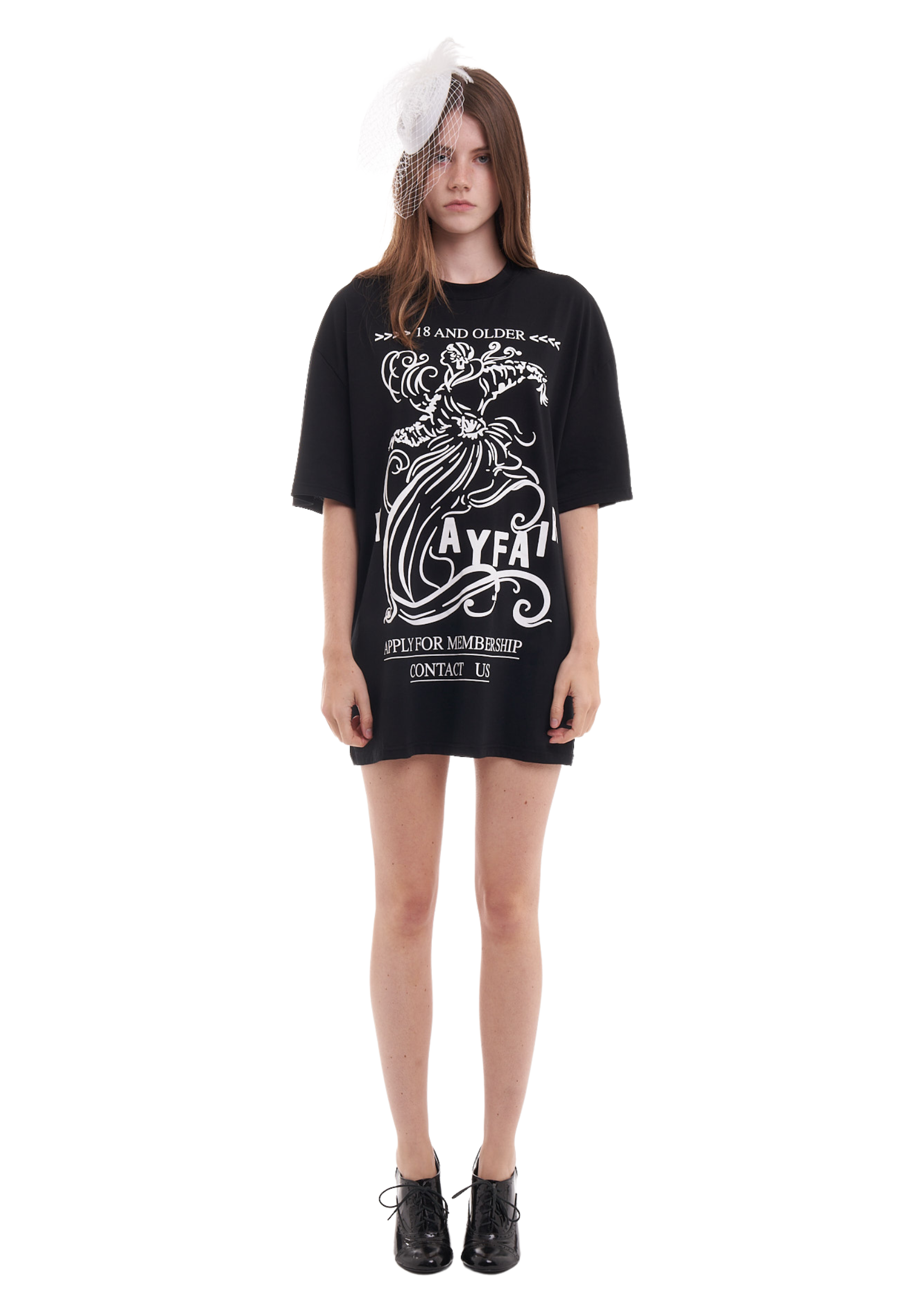MAYFAIR OVERSIZED T-SHIRT IN BLACK