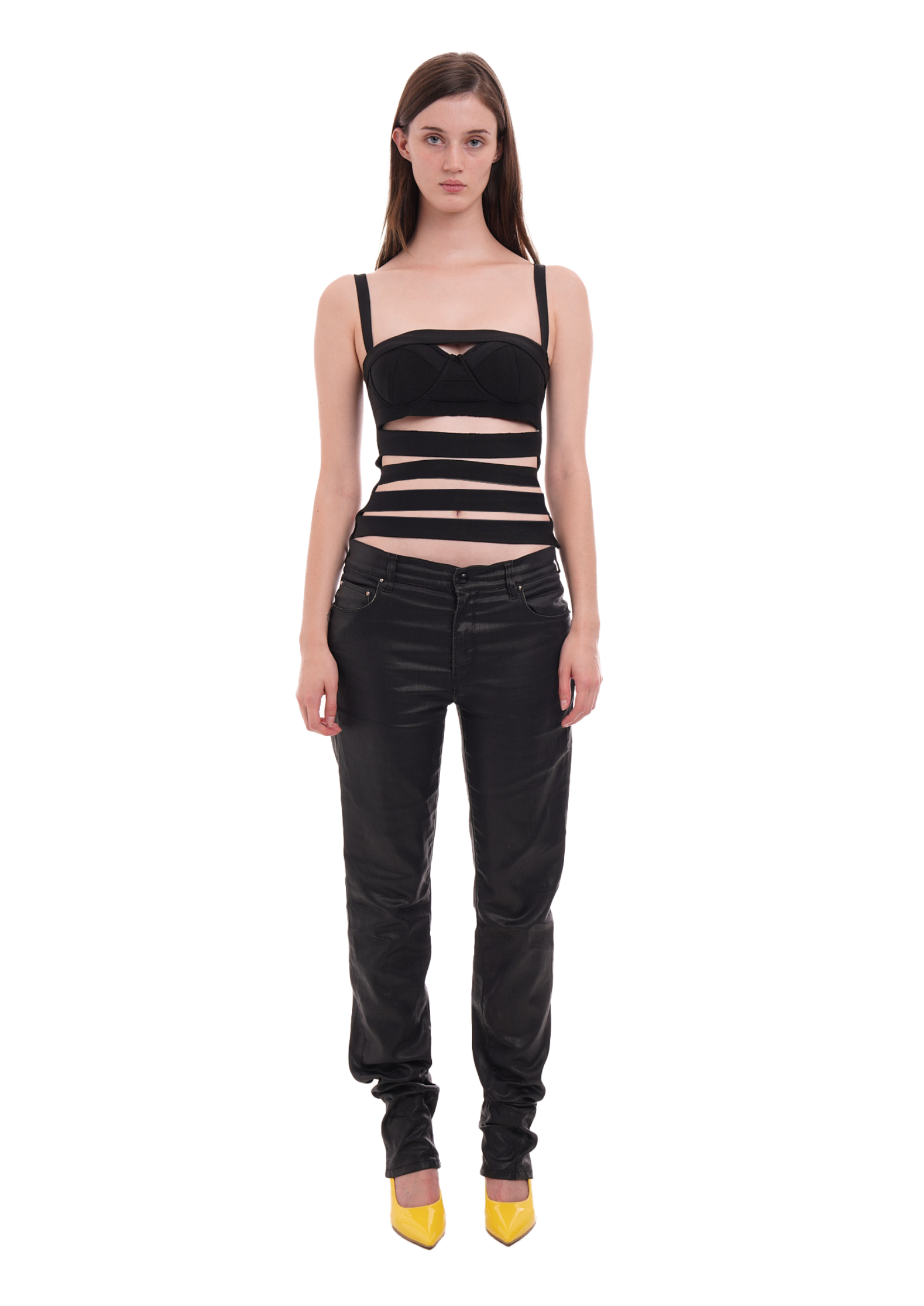 SNEAK BANDAGE TOP IN BLACK