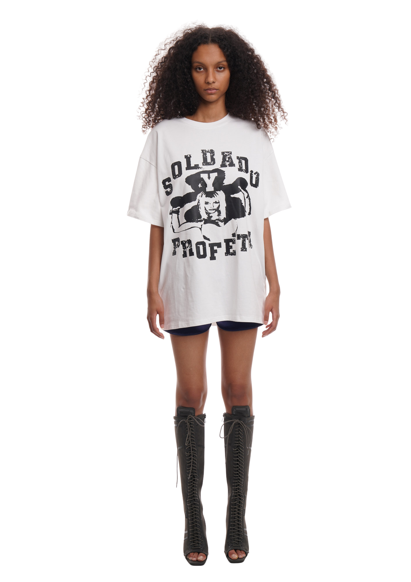 SOLDADO OVERSIZED T-SHIRT IN WHITE