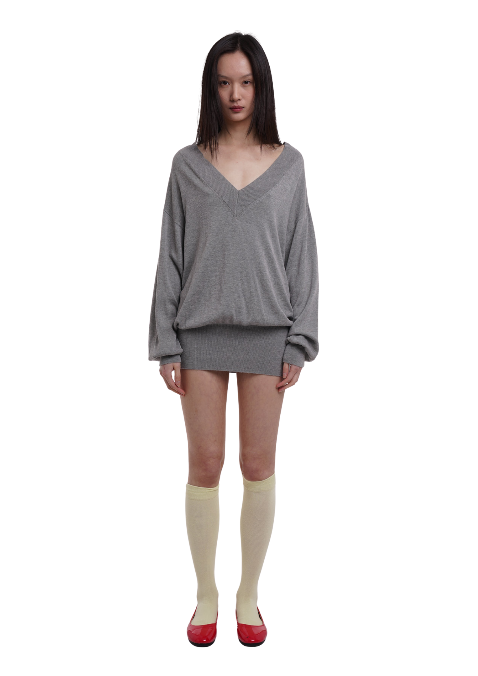 DEEP JUMPER IN GREY MARL