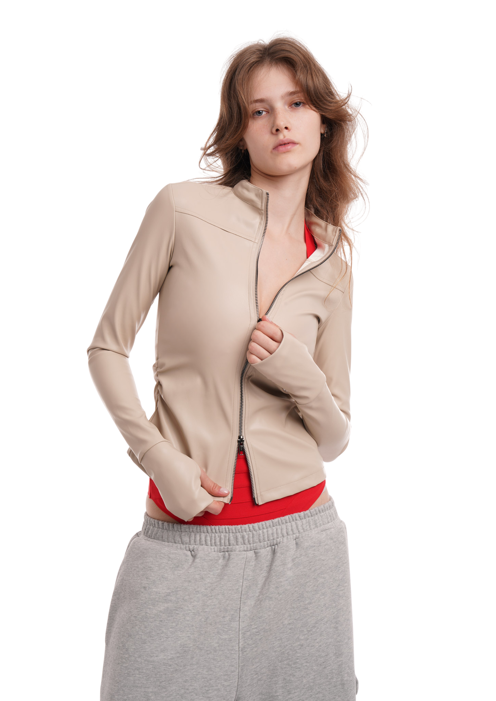 SAV ZIP UP IN PORCELAIN