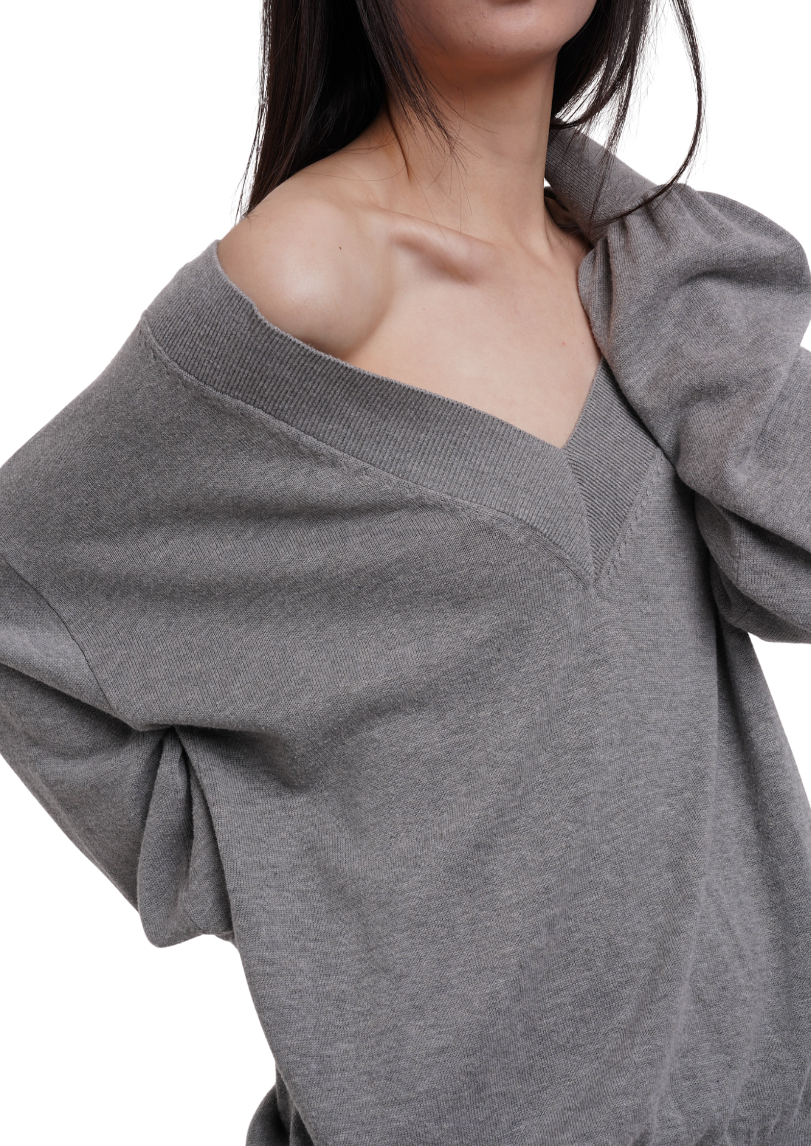 DEEP JUMPER IN GREY MARL