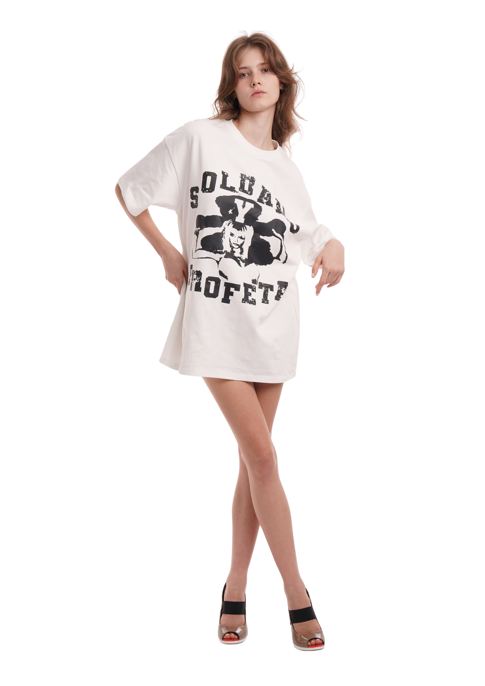 SOLDADO OVERSIZED T-SHIRT IN WHITE
