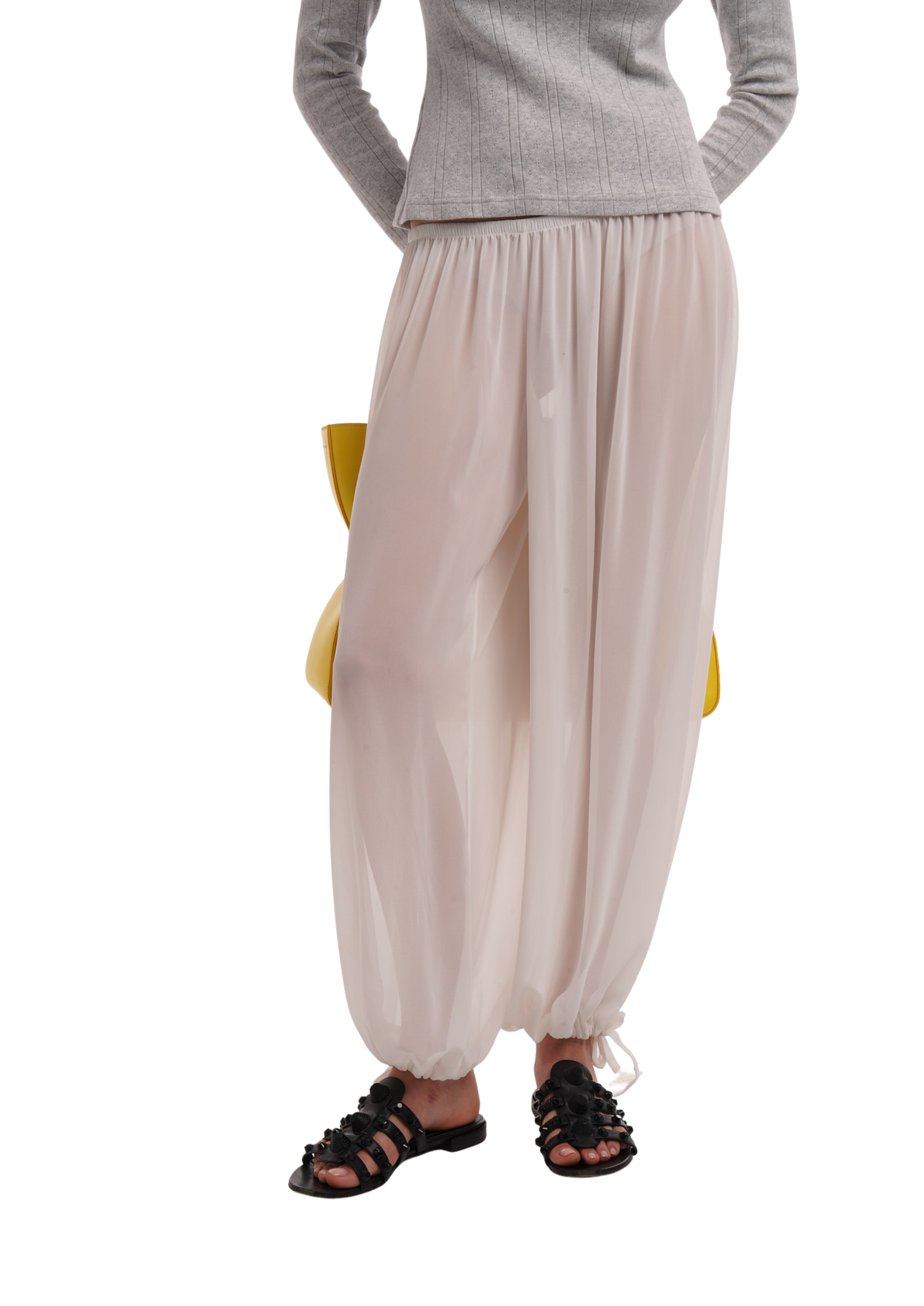 LENA TROUSERS IN GHOST