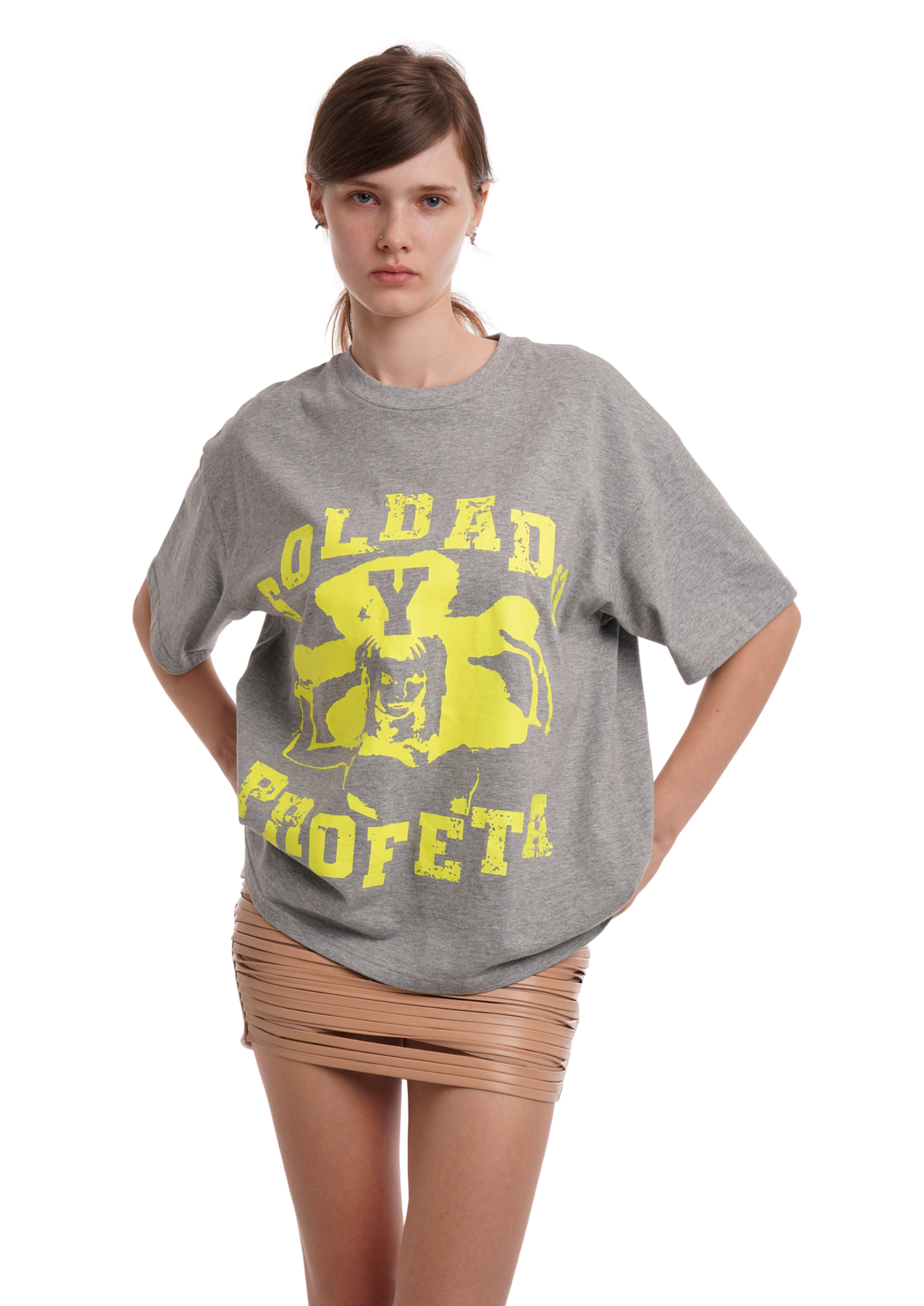 SOLDADO OVERSIZED TSHIRT IN GREY MARL