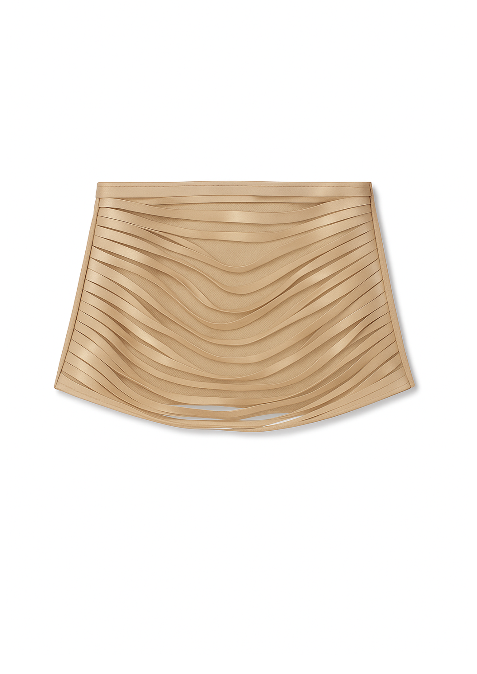 THE LAZER SKIRT IN BEIGE