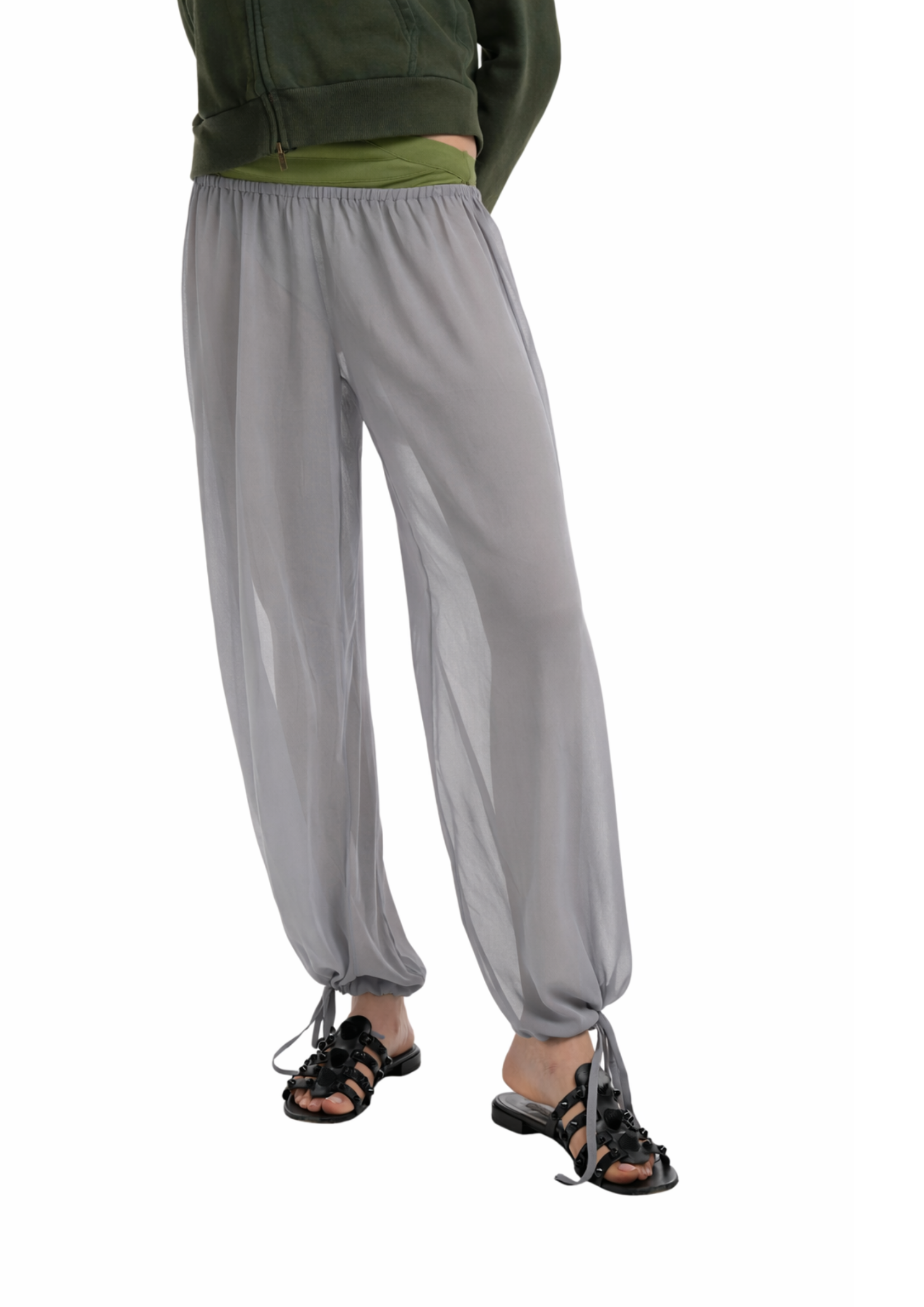 LENA TROUSERS IN DARK GREY