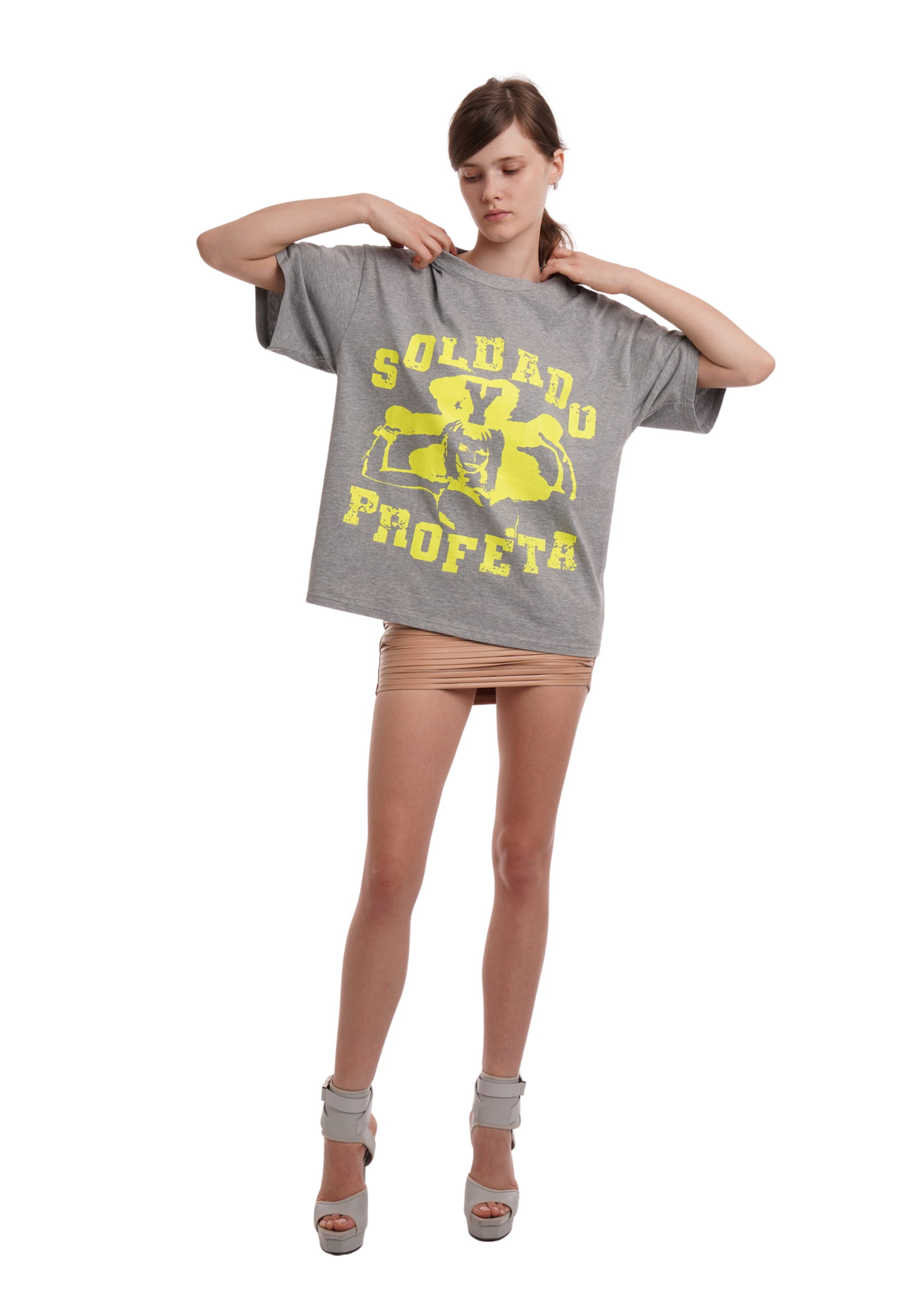 SOLDADO OVERSIZED TSHIRT IN GREY MARL