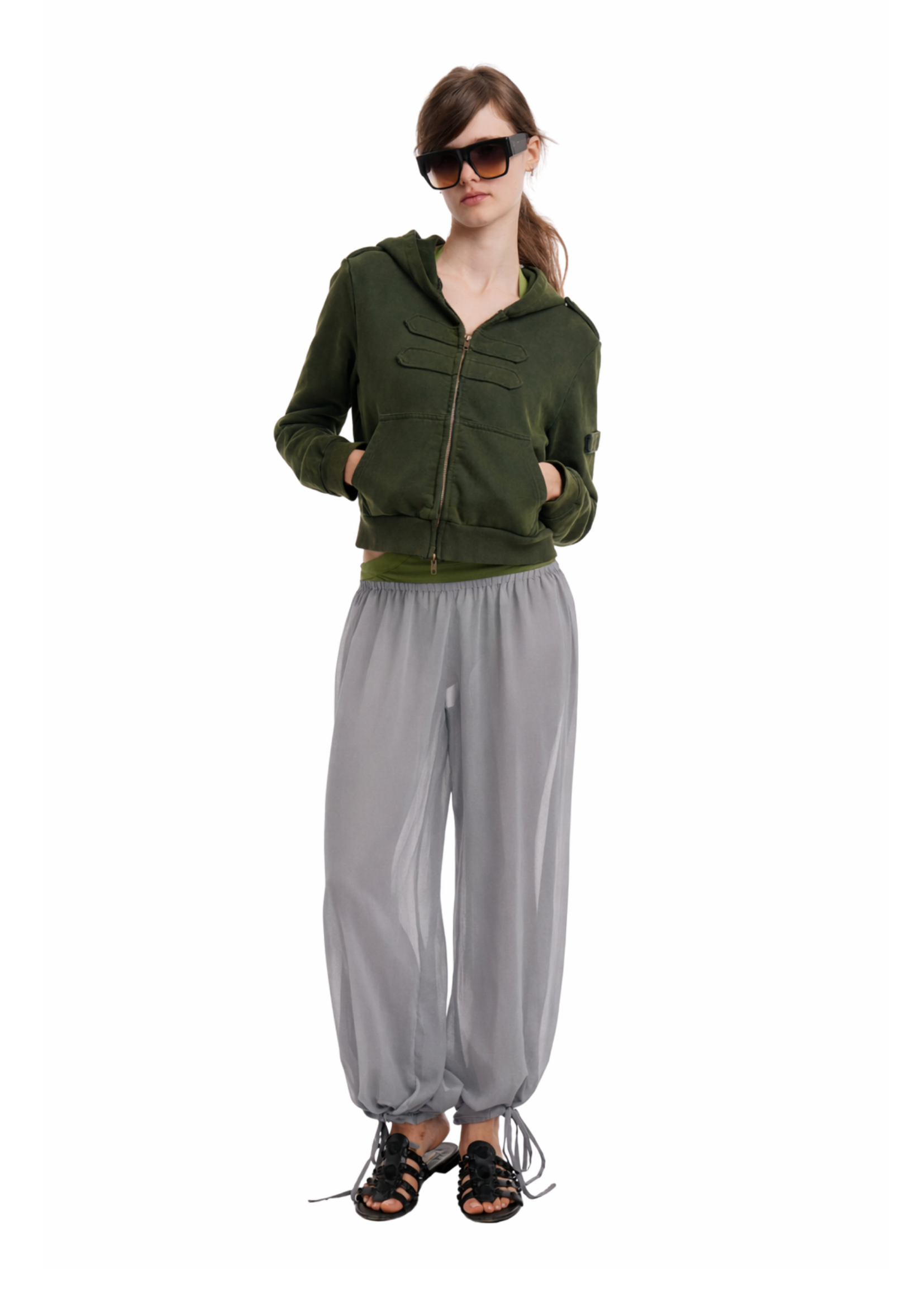 LENA TROUSERS IN DARK GREY