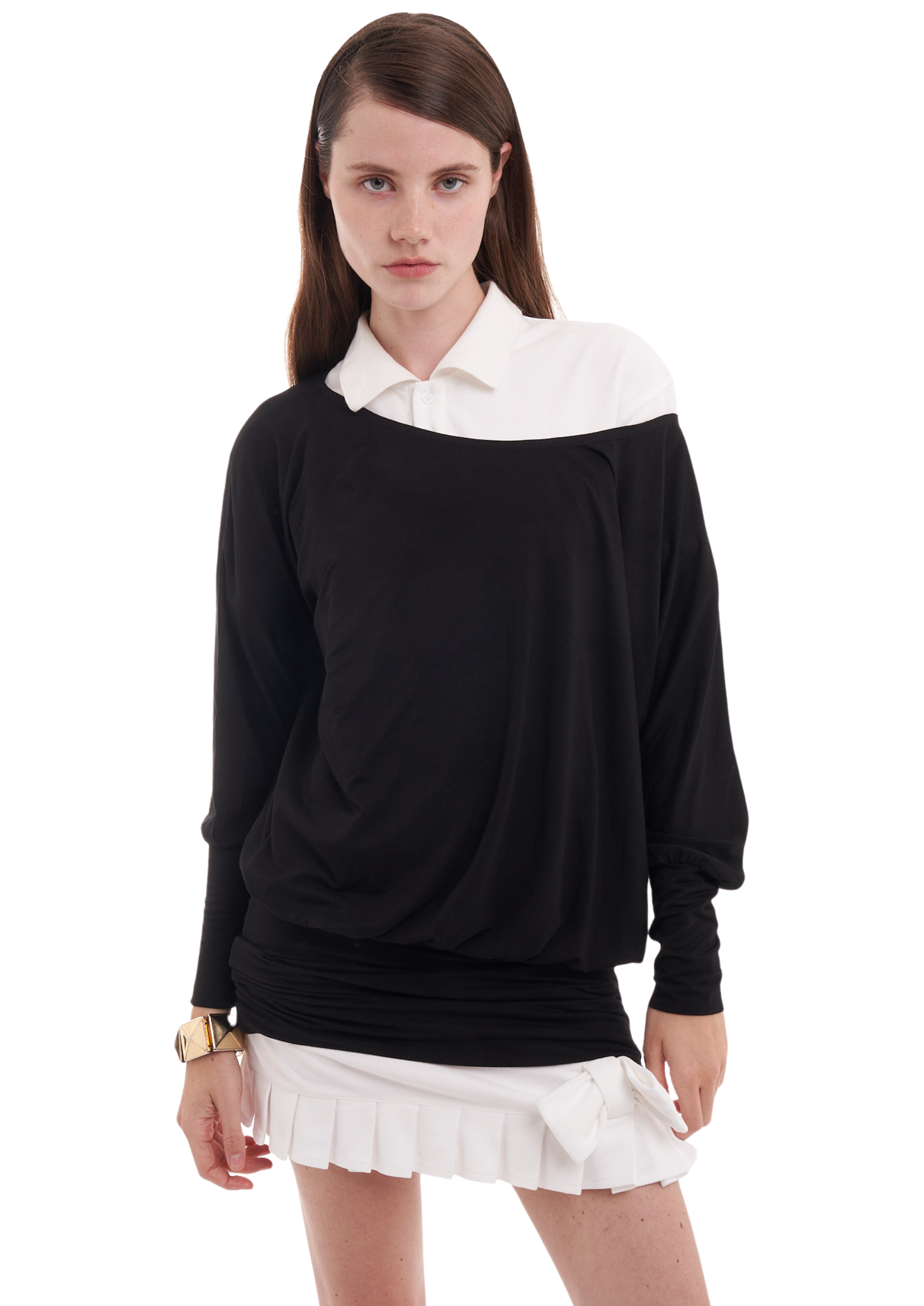 CHARLI DRESS IN CHARCOAL BLACK