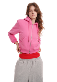 SWEATS SET HOODIE IN WORN ROSIE PINK