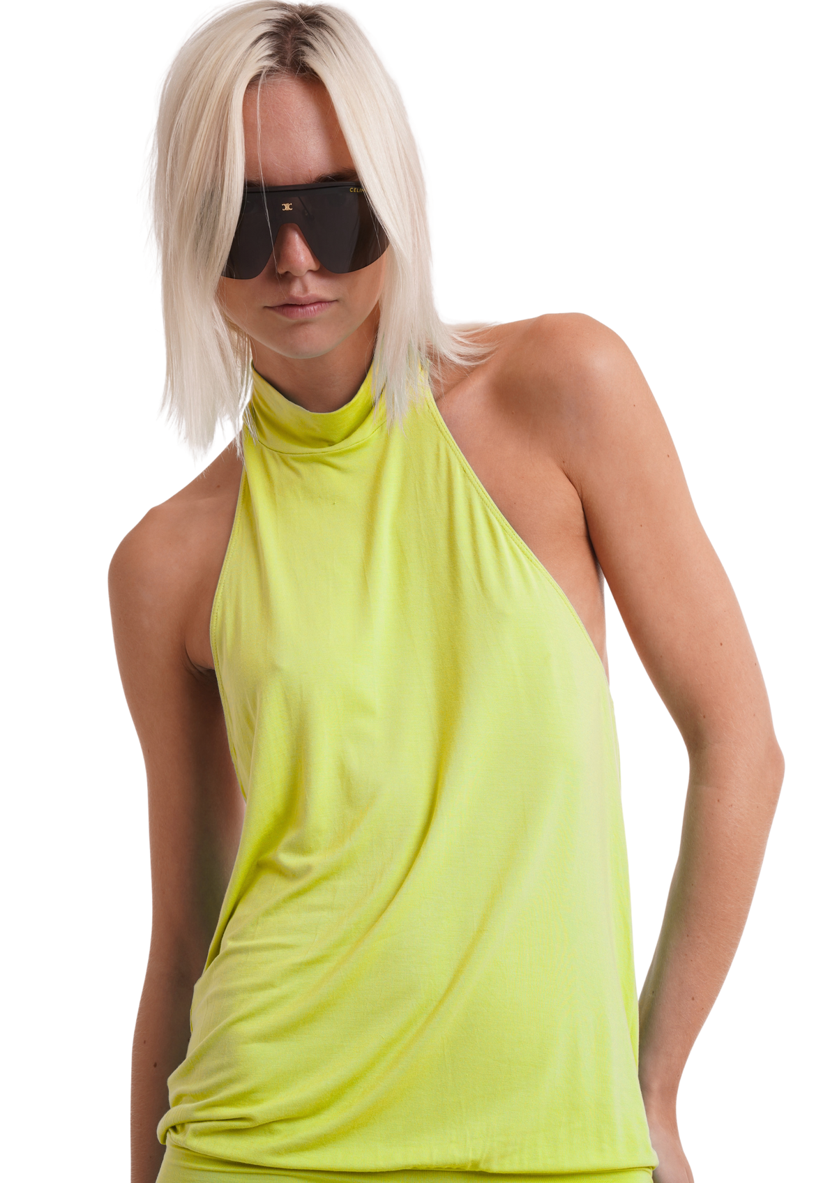 HALO DRESS IN LIME